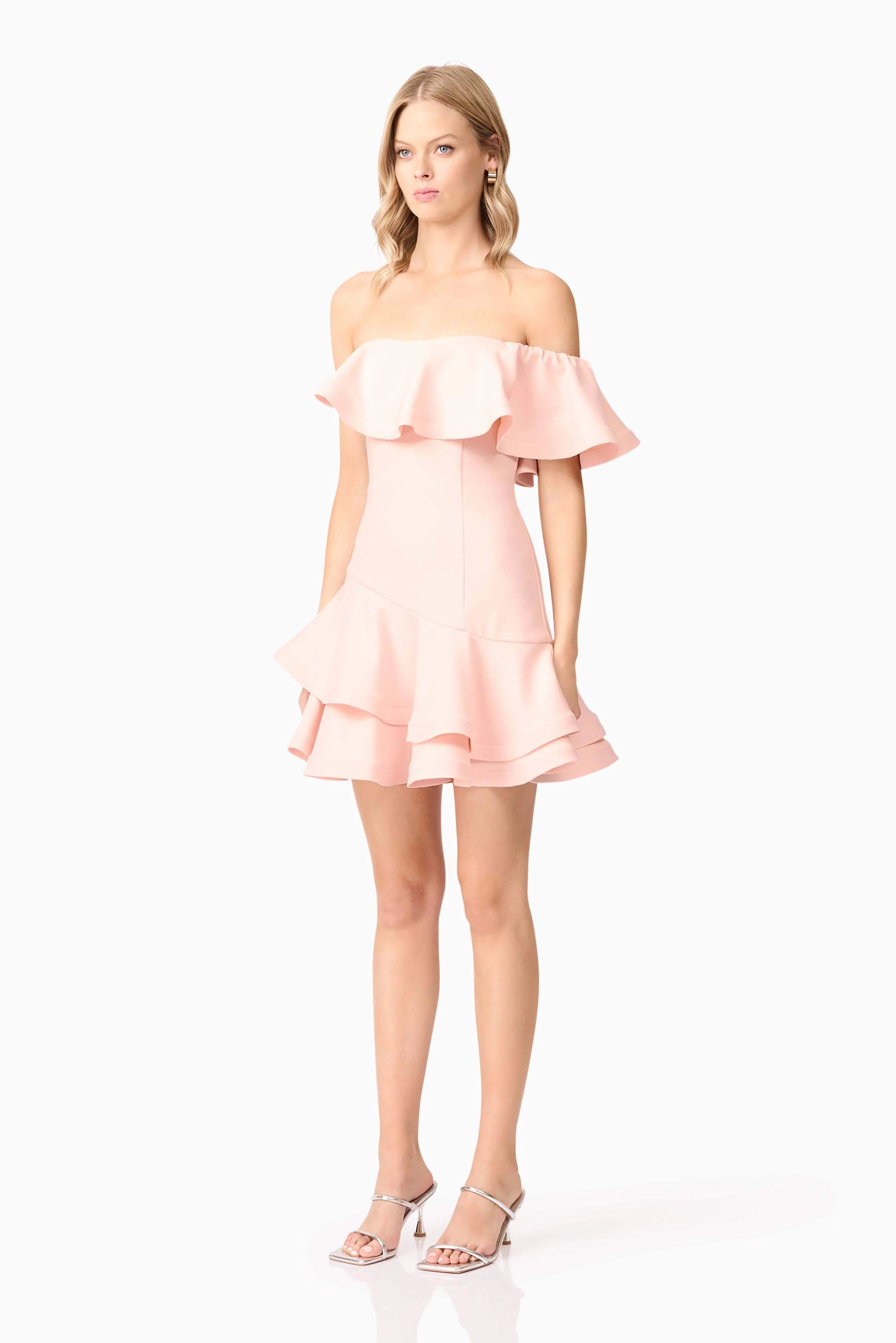Ava Strapless Mini Dress in Pink