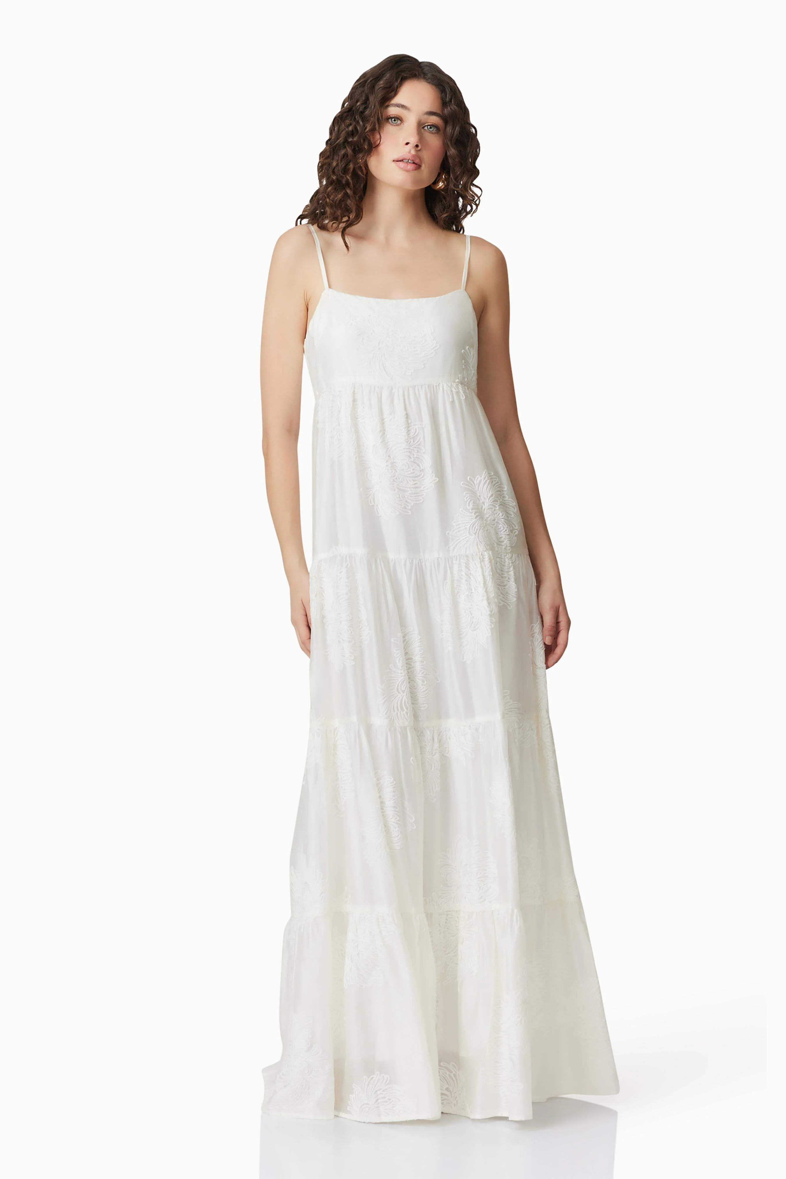 CURAAE Grace Maxi Dress in White