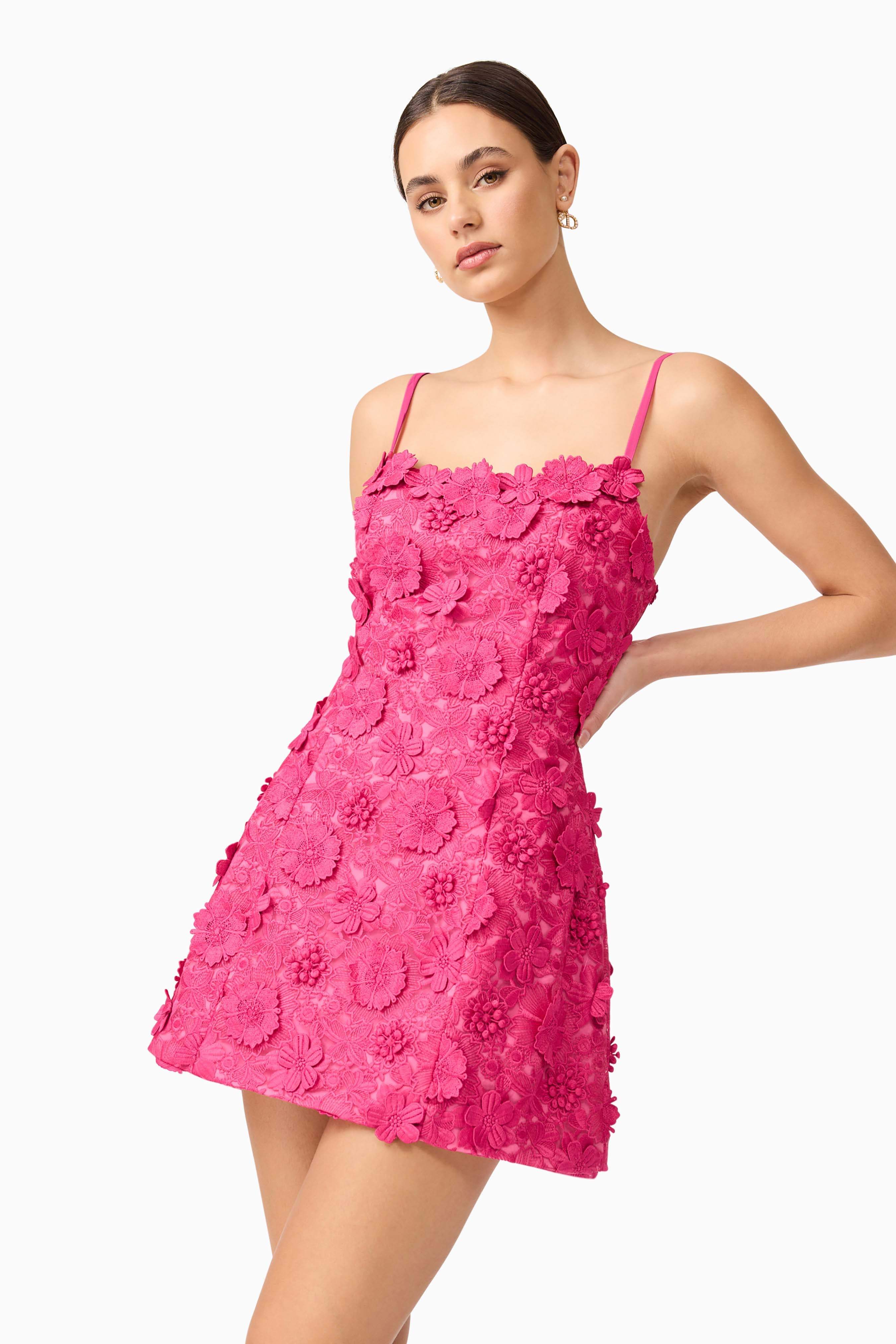 Claudia Party Dress in Pink