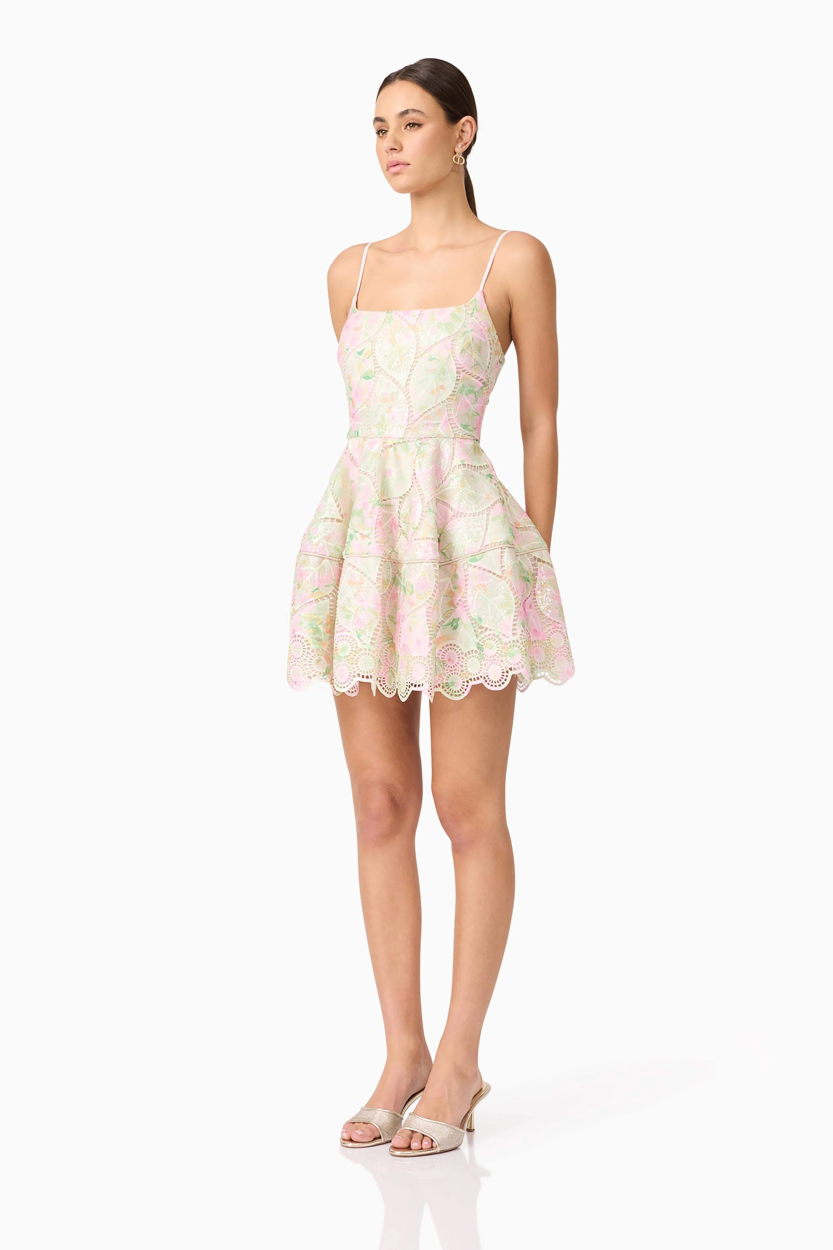 Indria Mini Dress in Floral