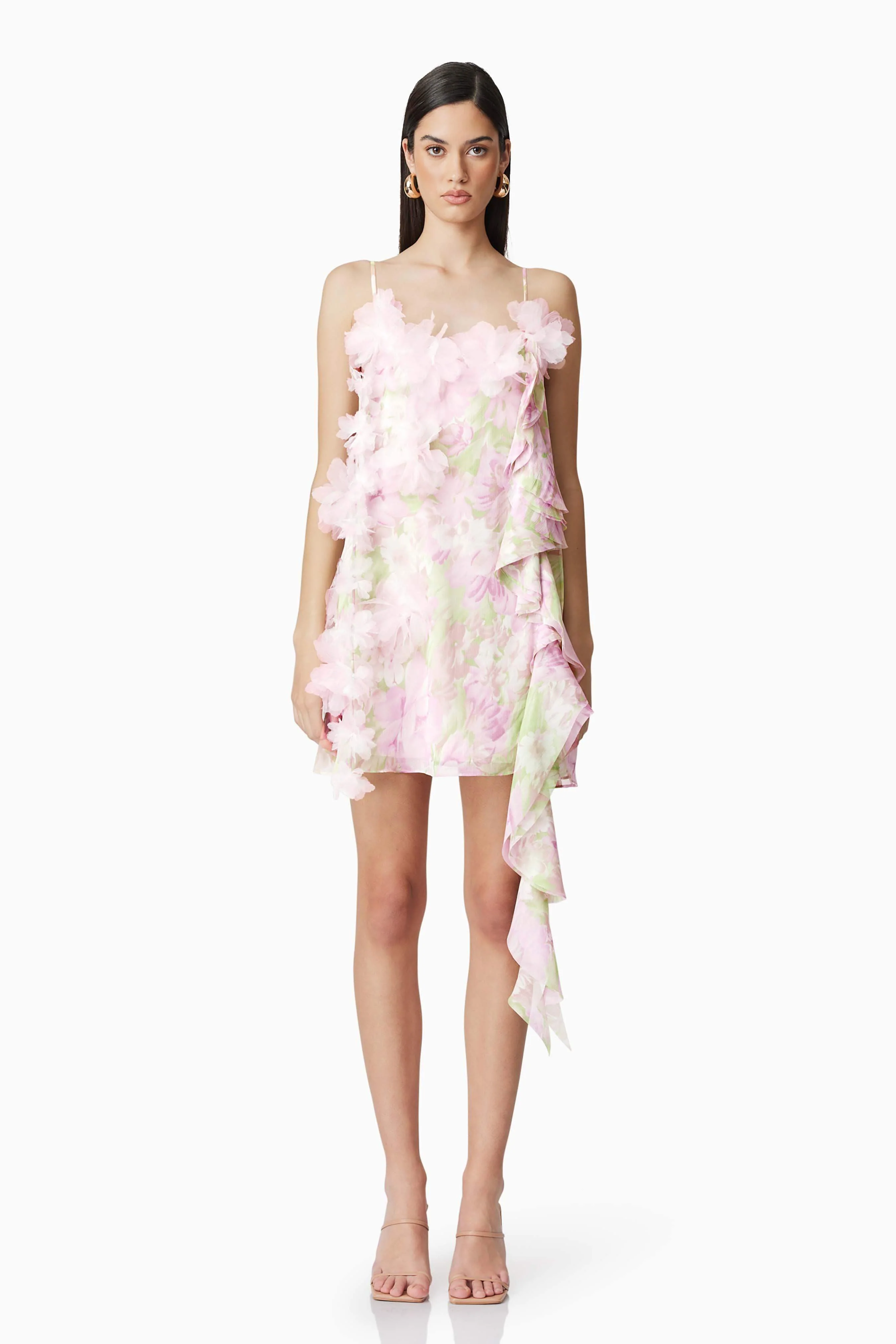 Morgan Floral Mini Dress in Pink