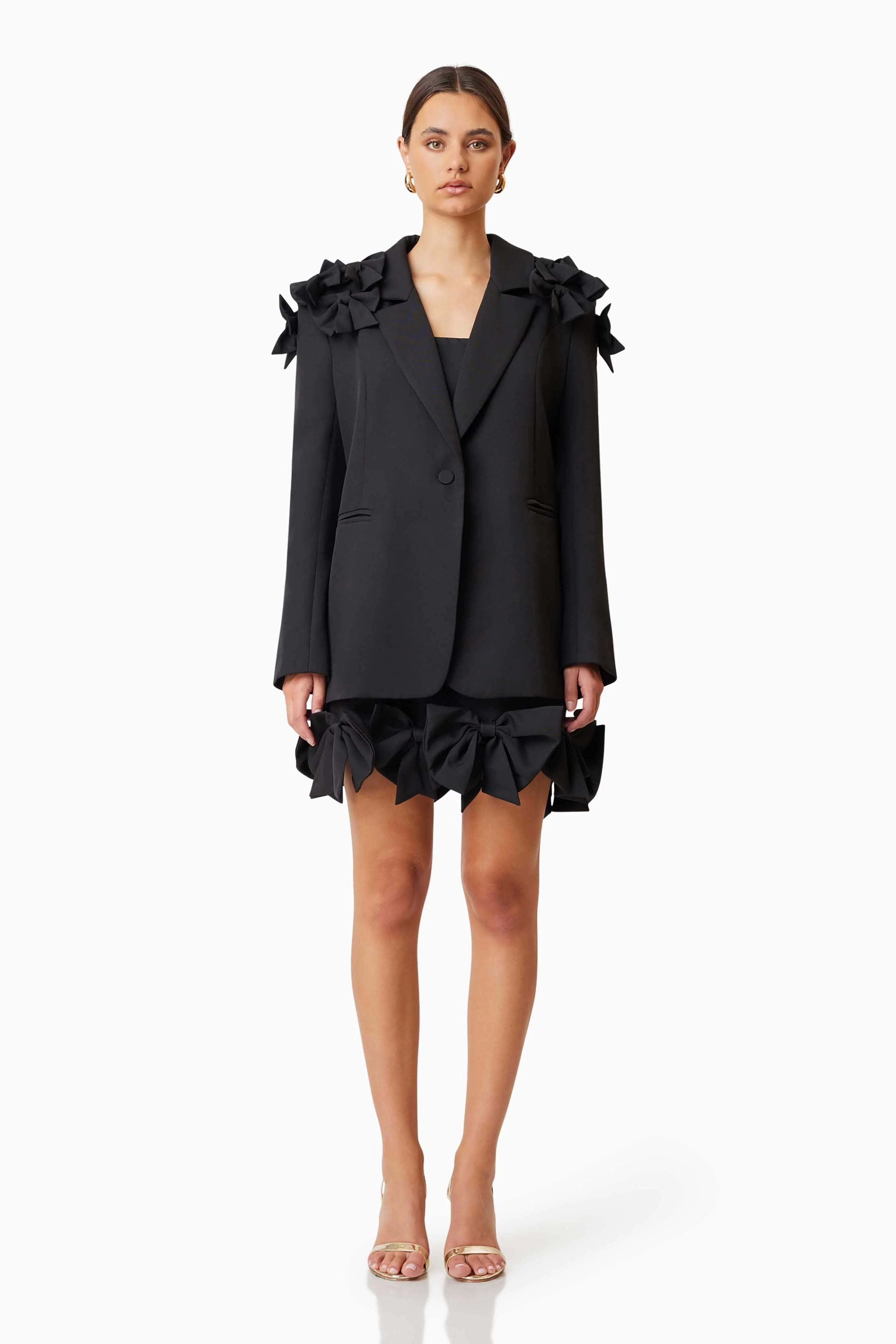 Kennedy Oversized Tailored Jacket in Black