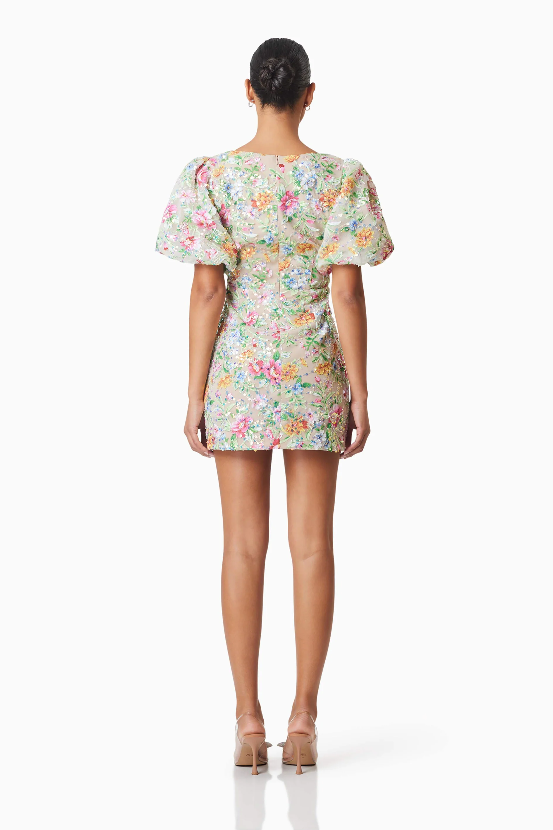 Starla Sequin Mini Dress in Floral