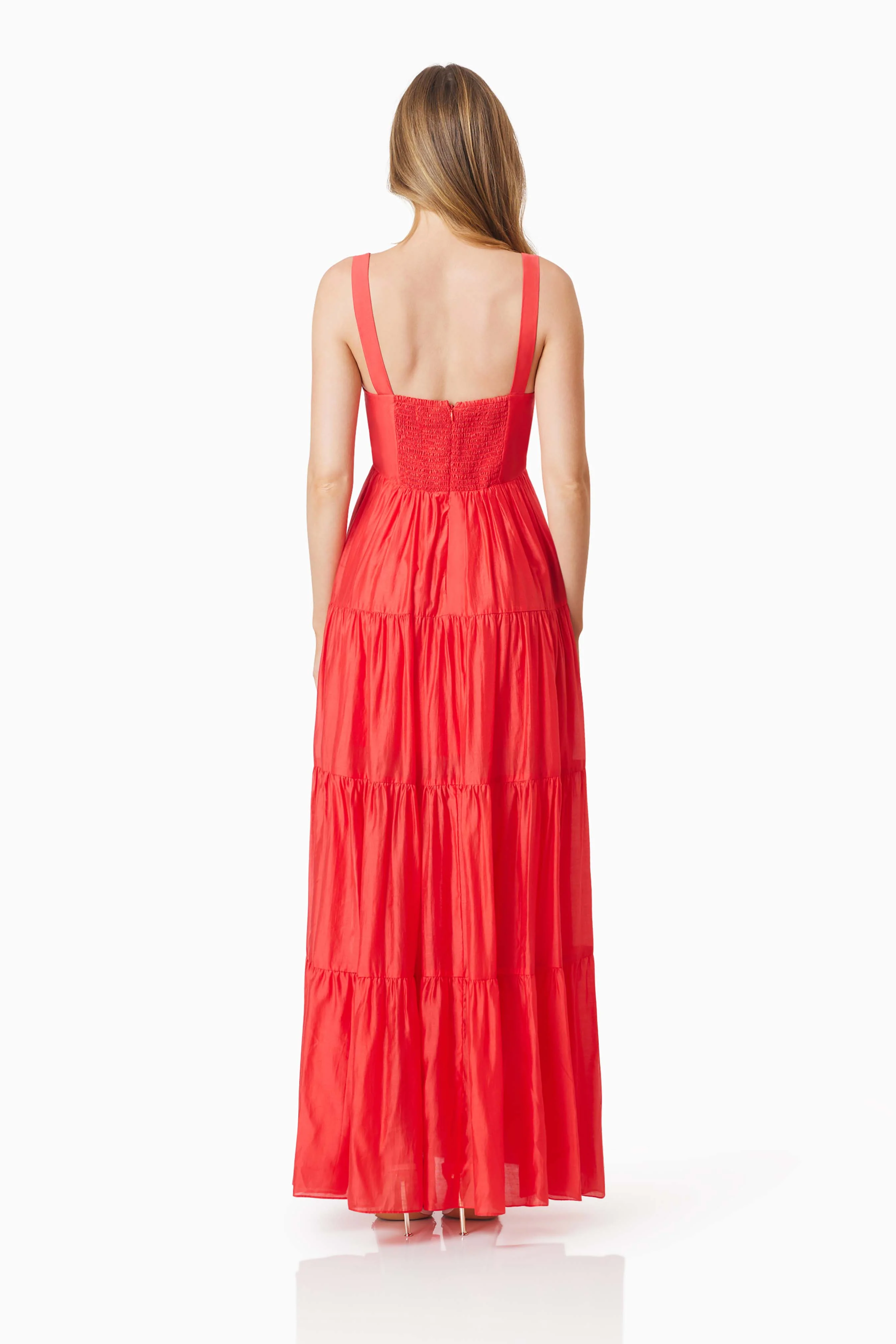 Fauna Maxi Dress in Red