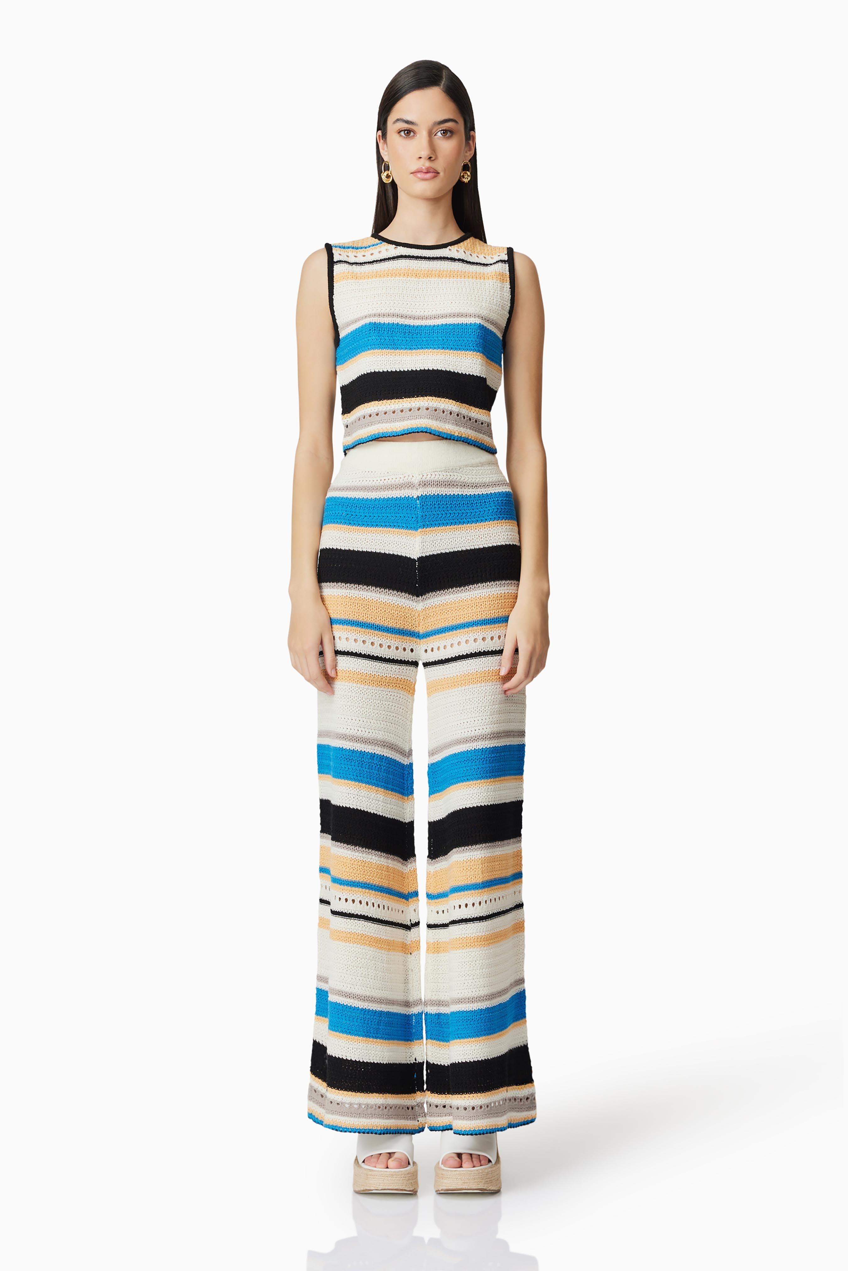 CURAAE Harlow Knit Striped Trousers