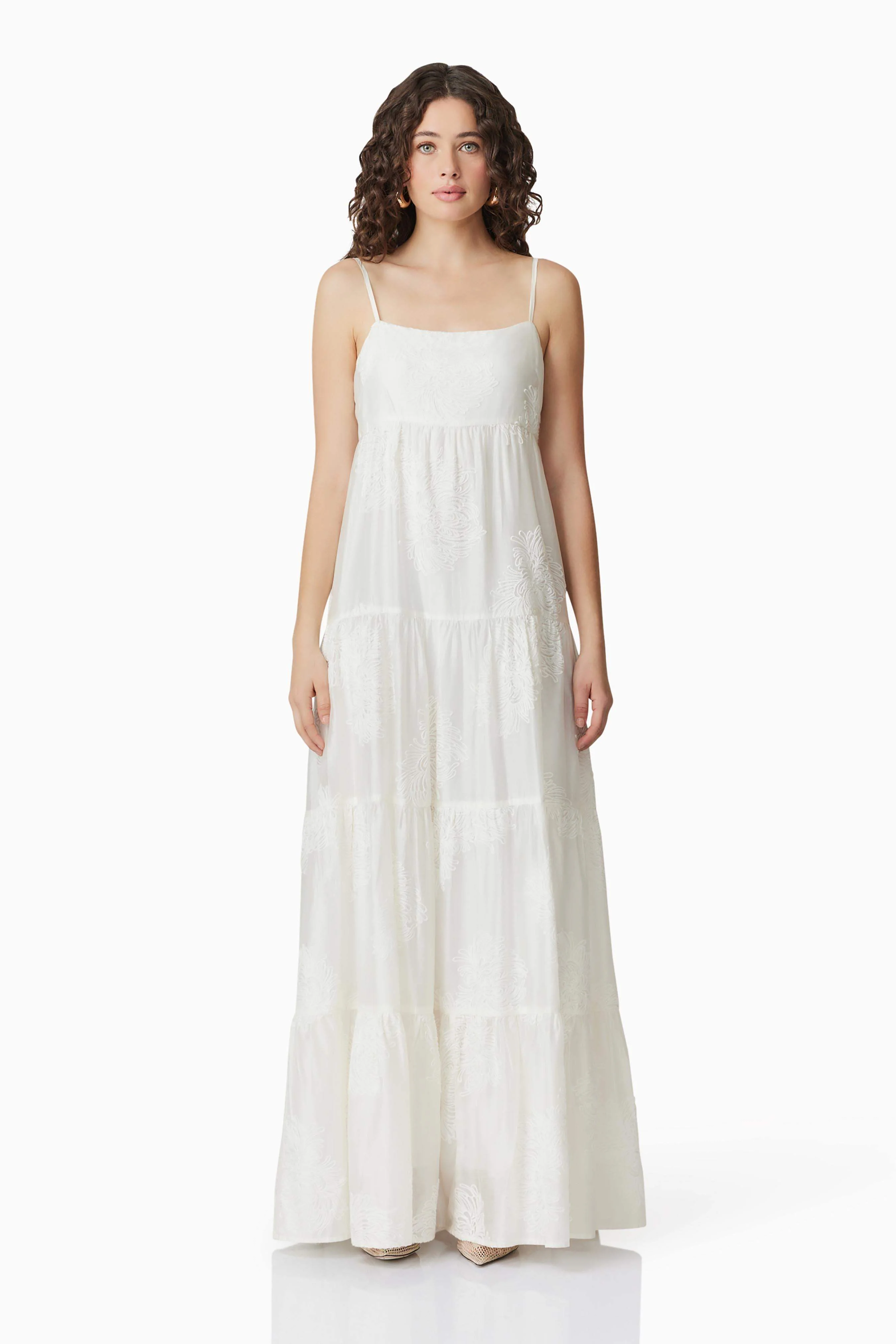 CURAAE Grace Maxi Dress in White