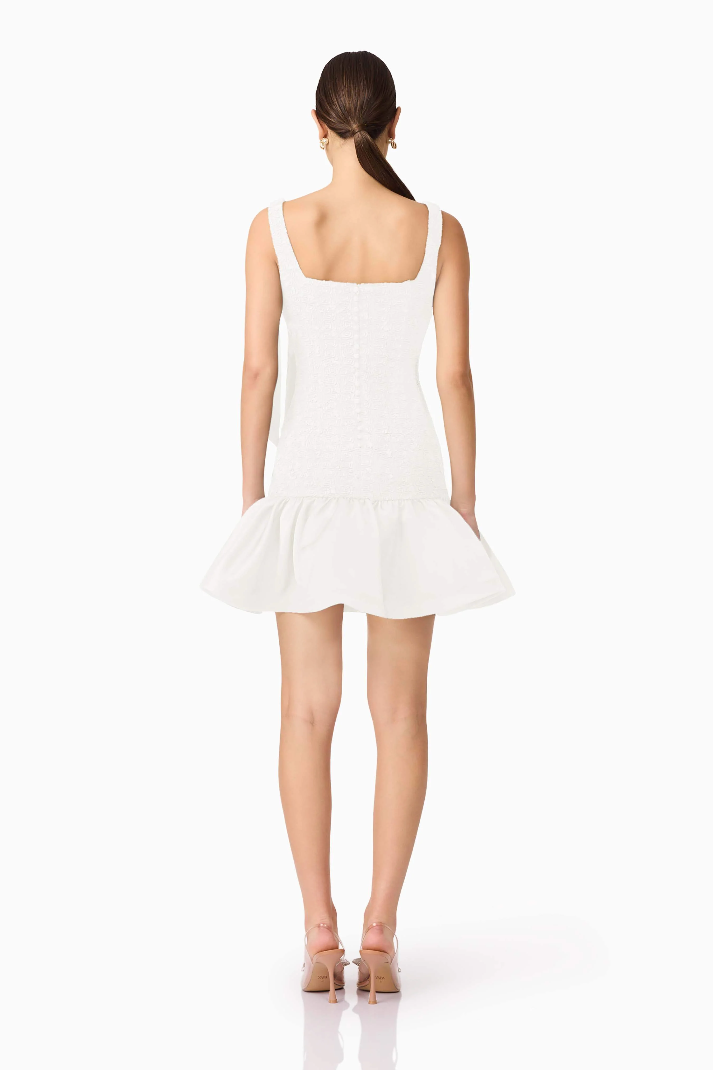 Dandelione Mini Dress in White