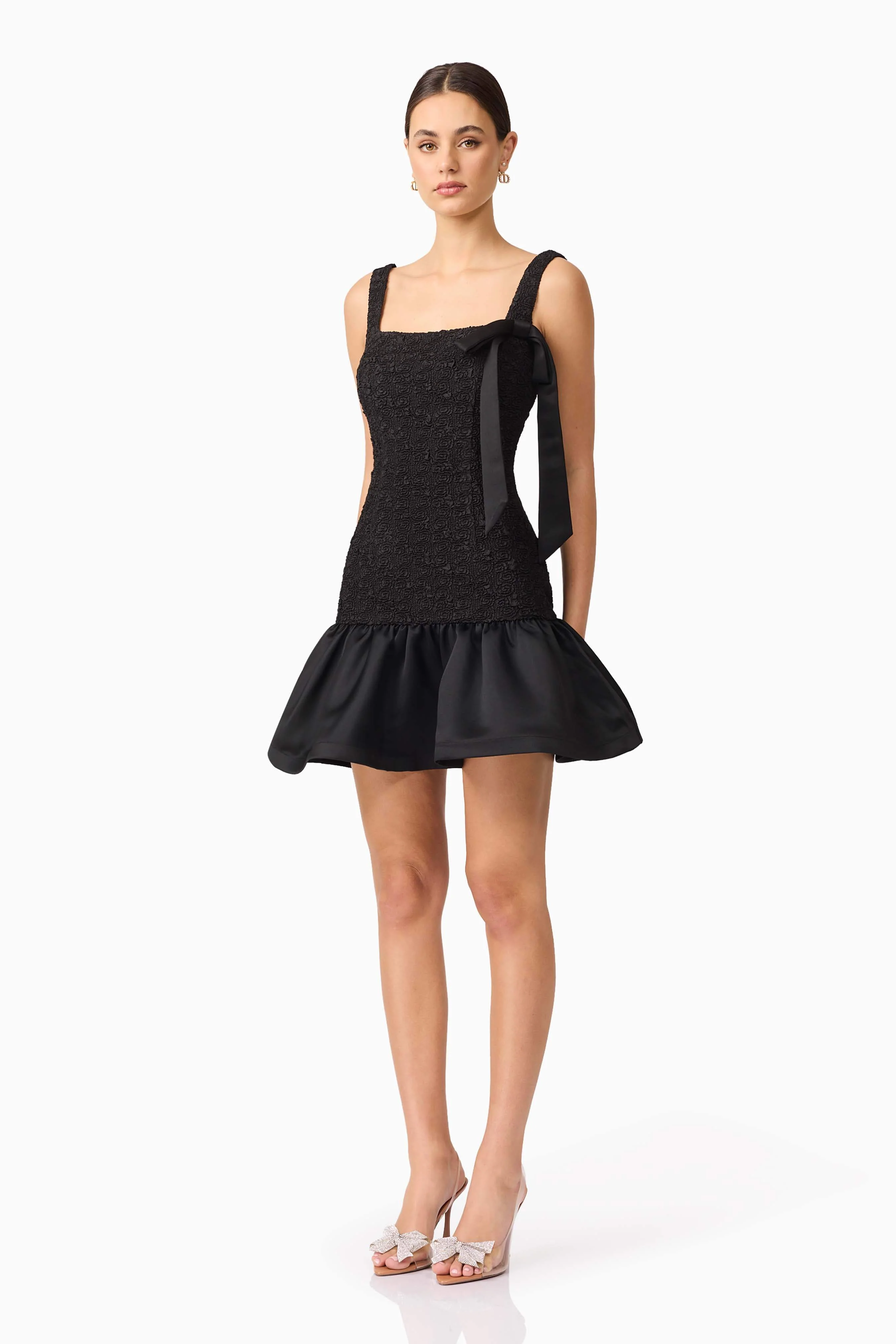 Dandelione Mini Dress in Black