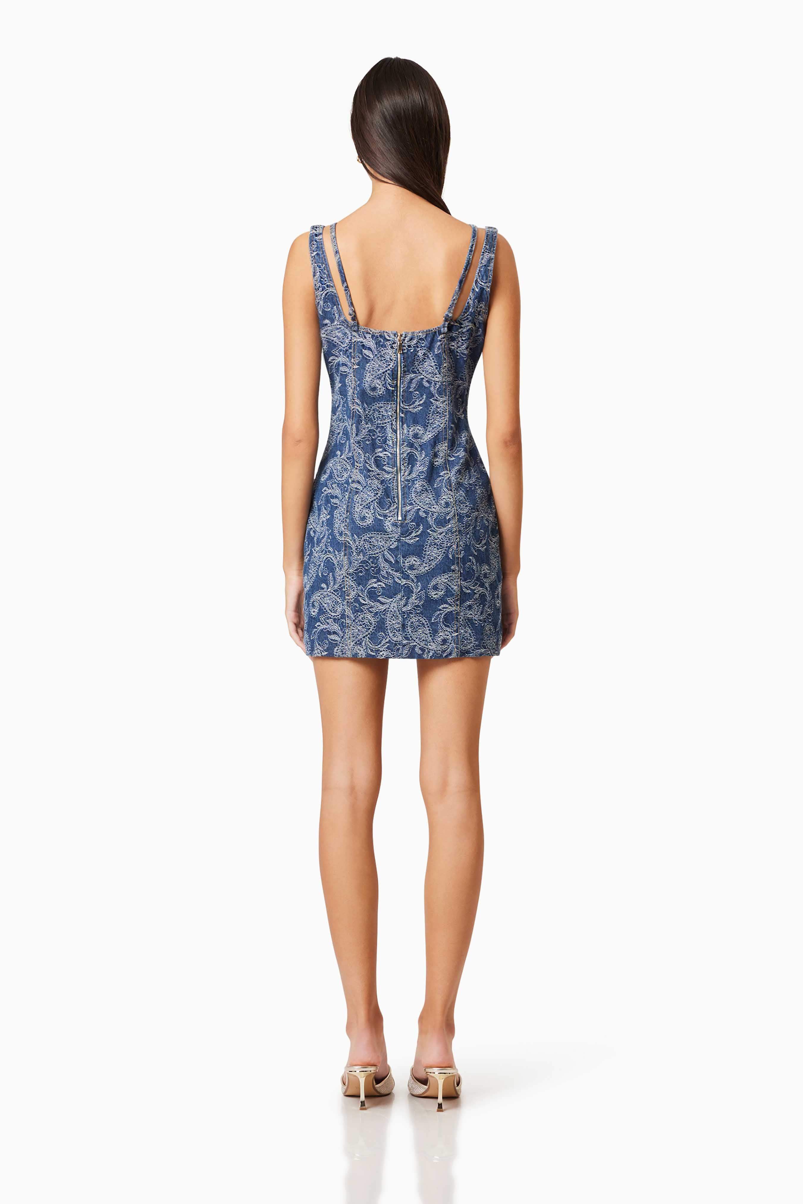 Denver Party Mini Dress In Blue