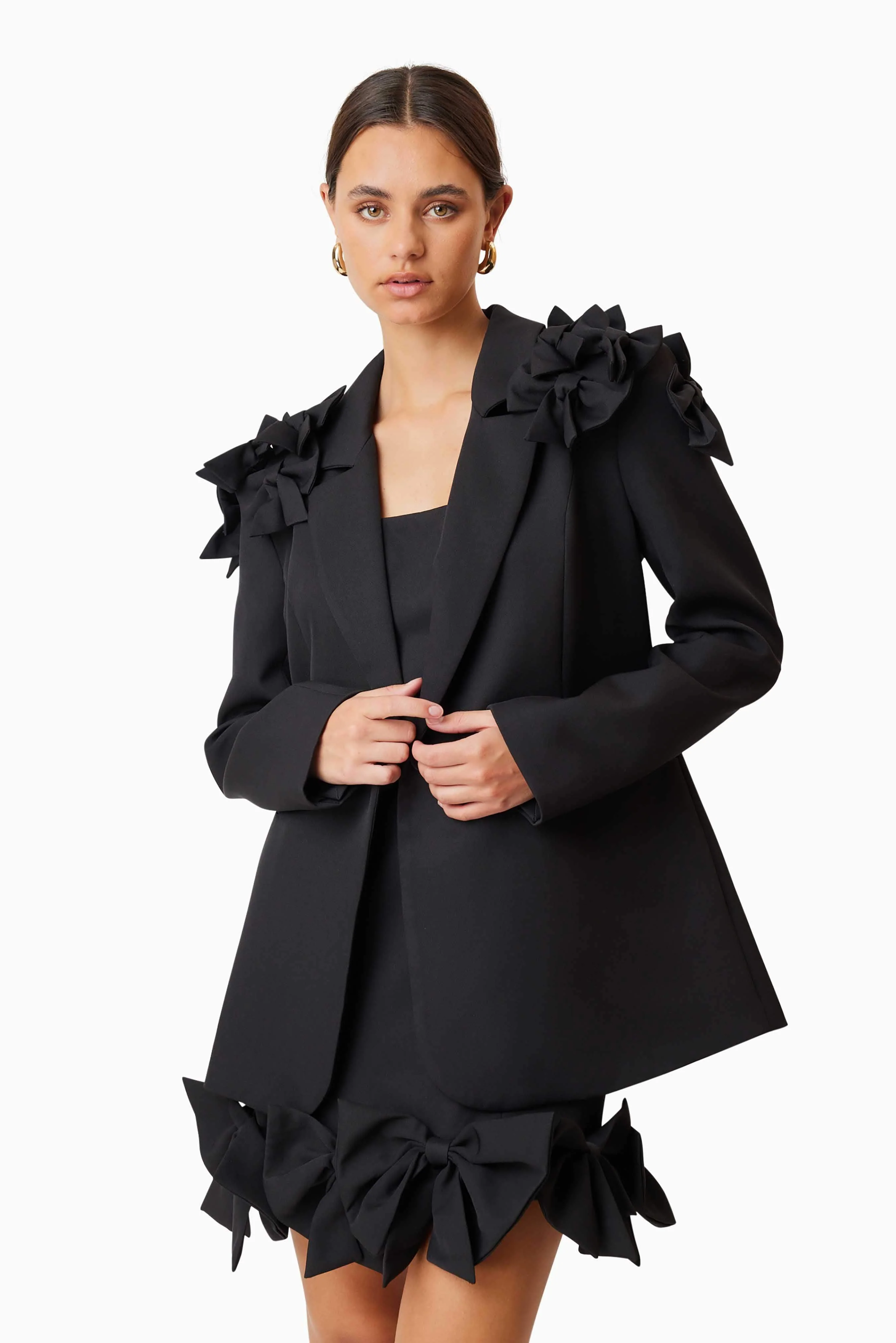 Kennedy Oversized Tailored Jacket in Black