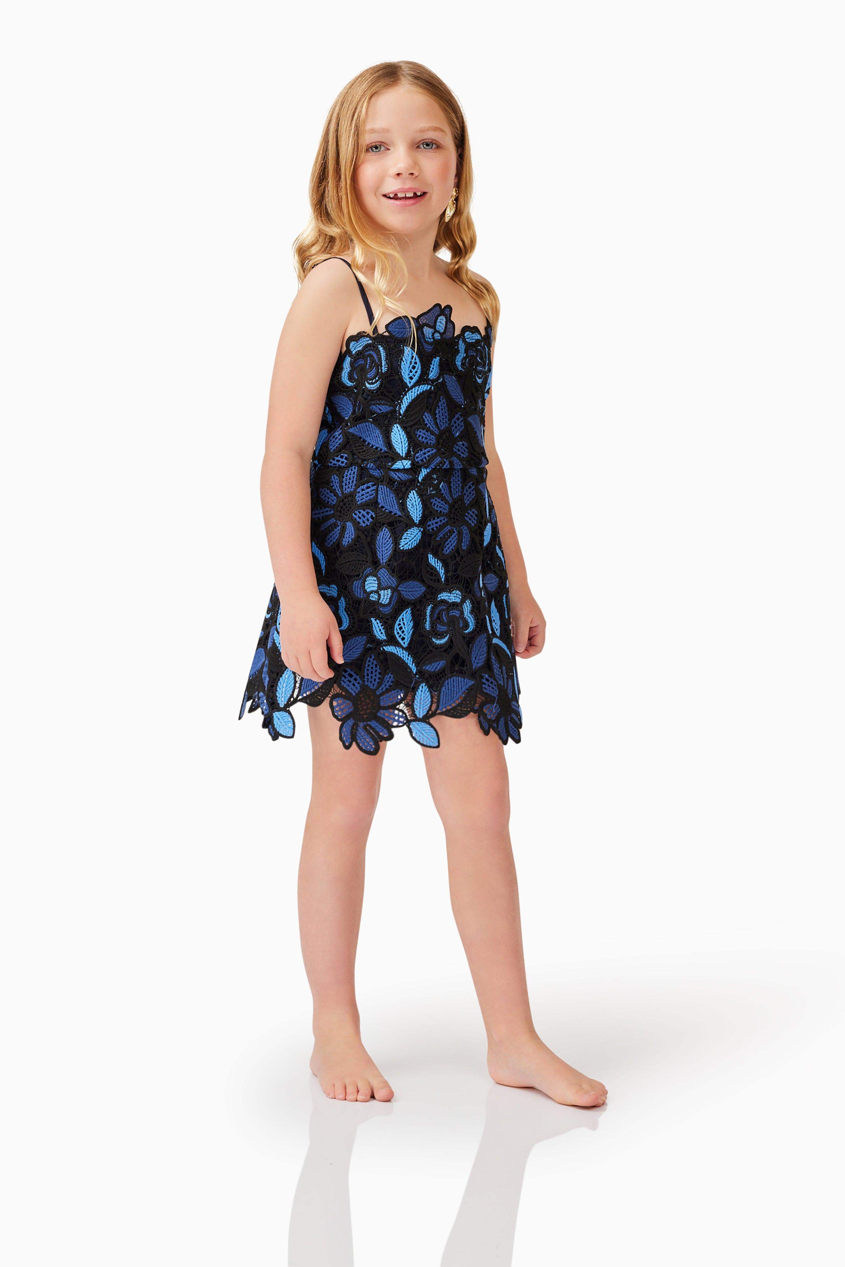 Times Girls Mini Dress in Blue