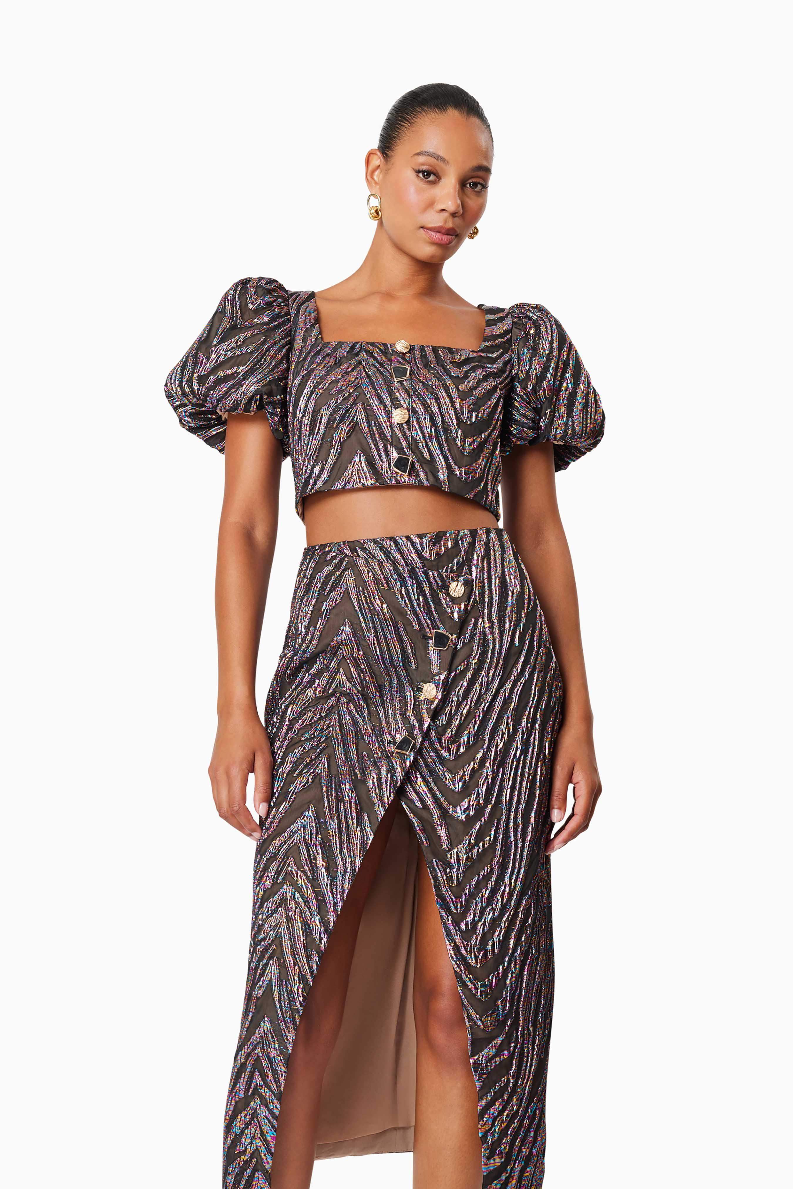 Mikayla Two Piece Set In Purple