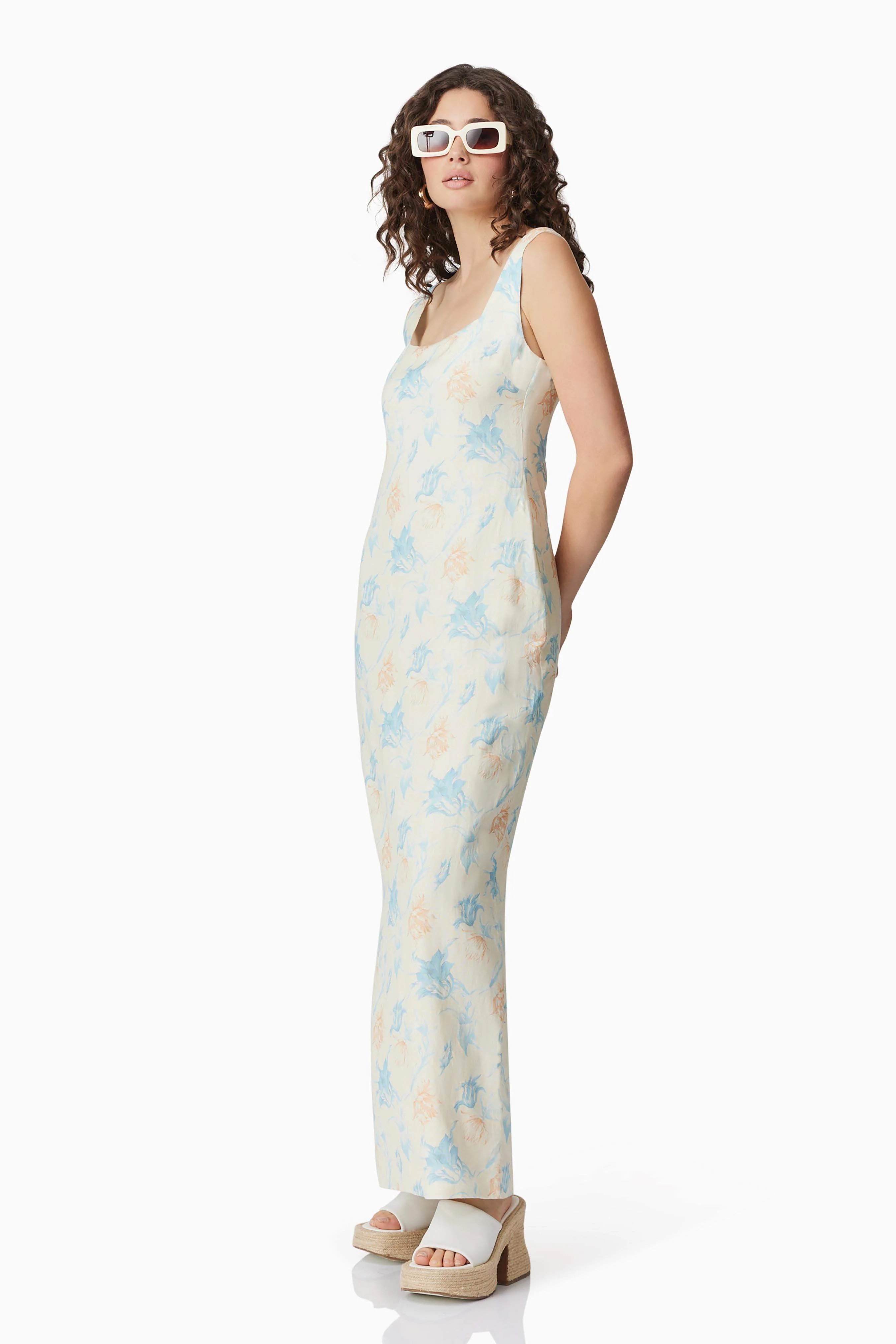 CURAAE Esther Floral Maxi Dress