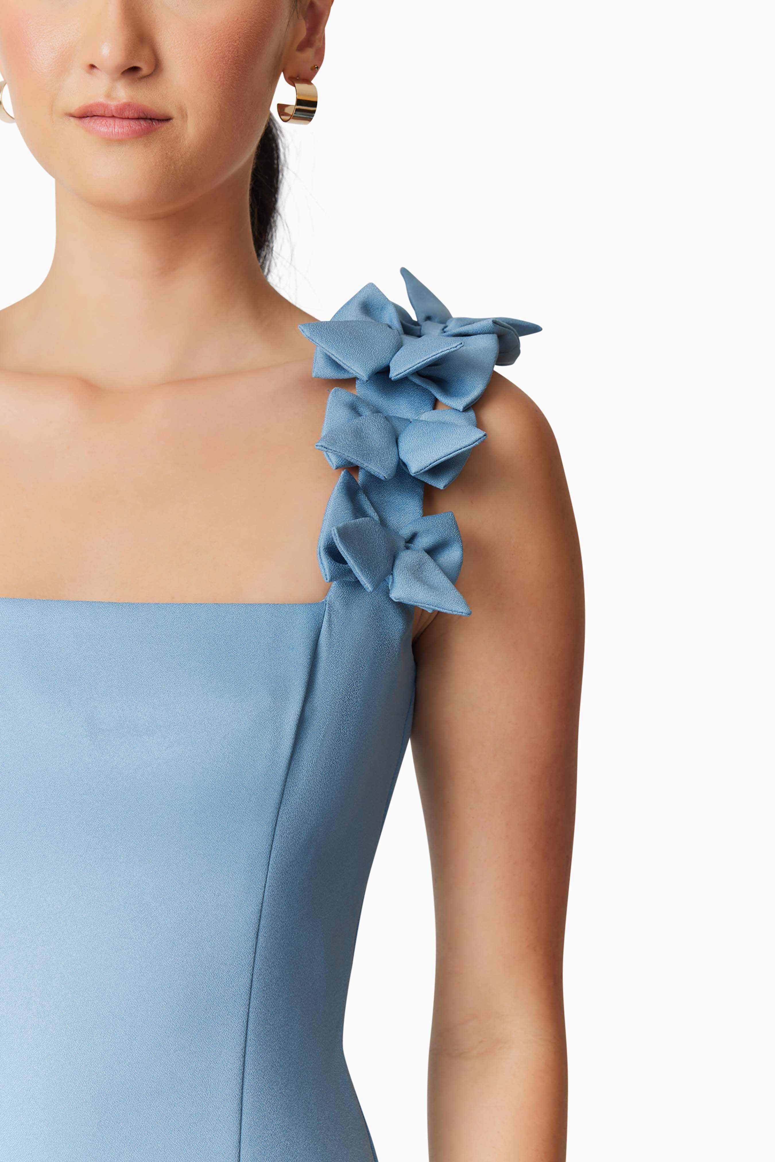 Celia Mini Dress in Blue