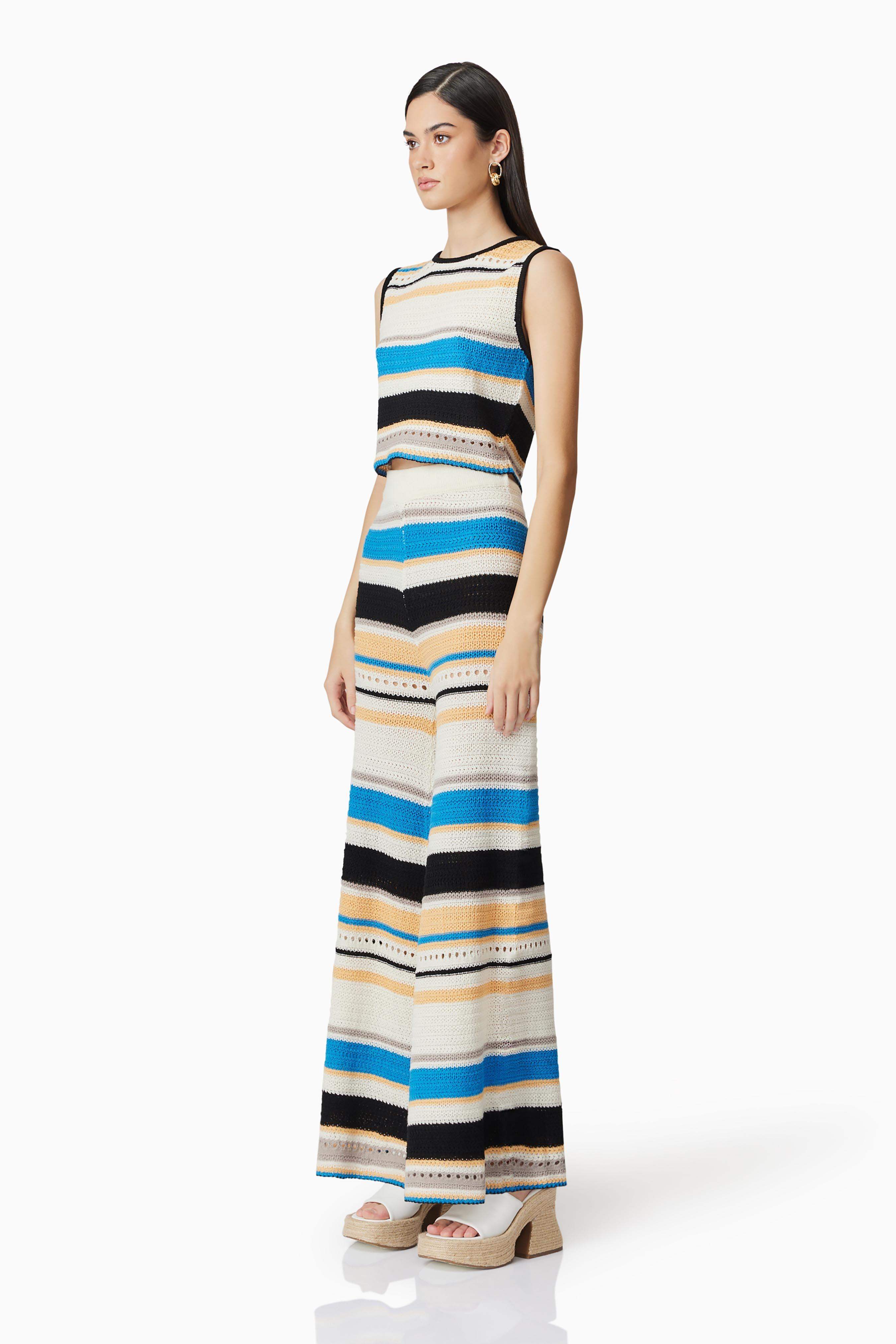 CURAAE Harlow Knit Striped Trousers