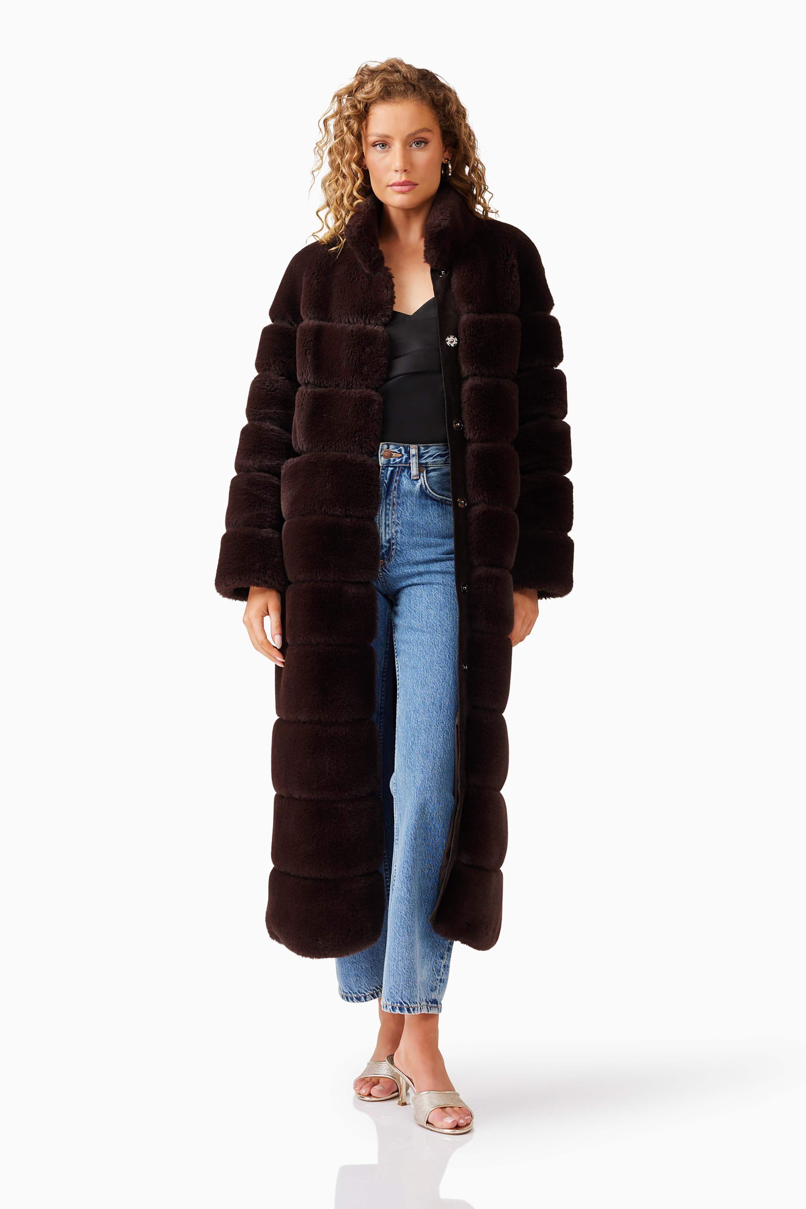 Daphne Coat in Brown