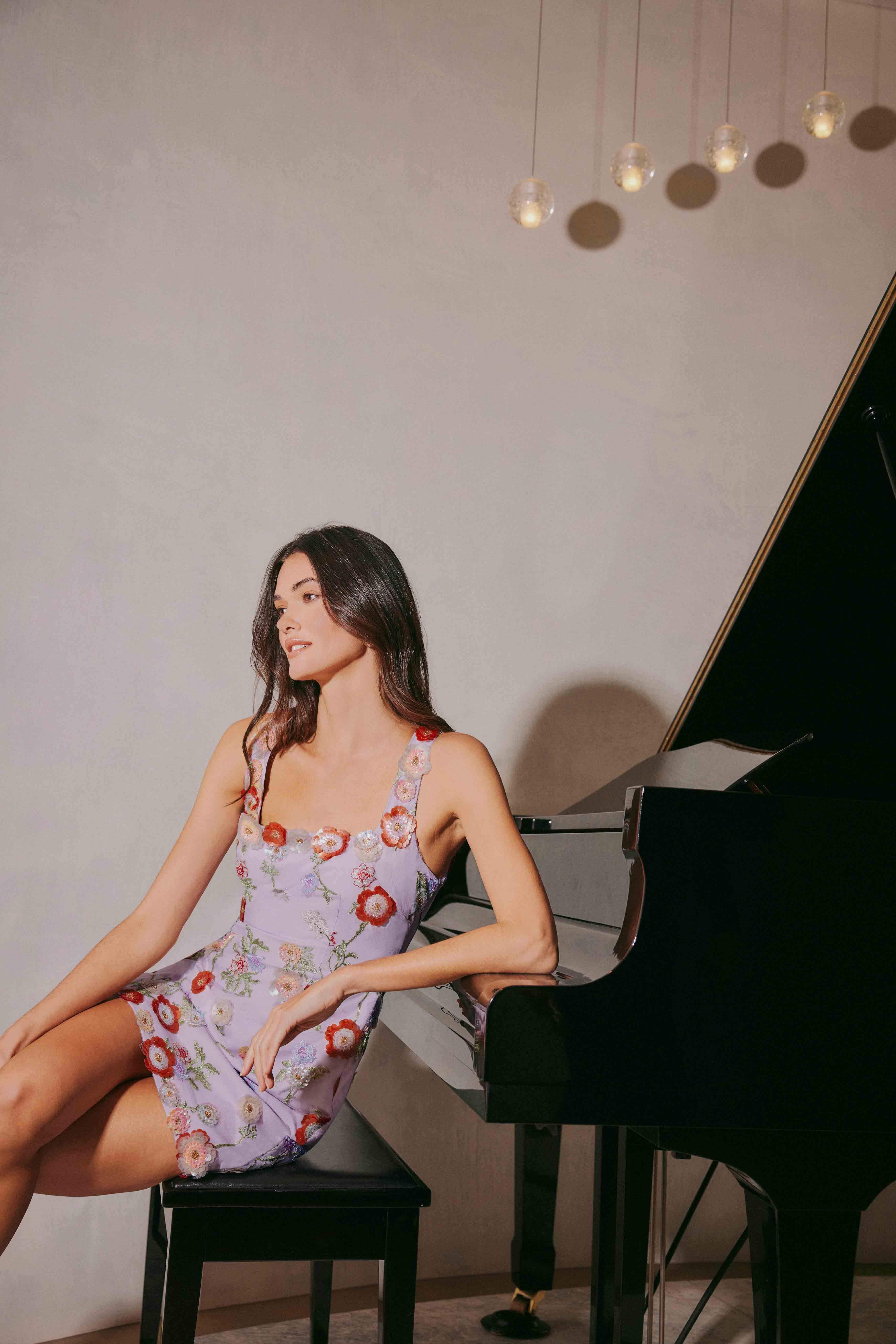 Naya Mini Dress in Purple