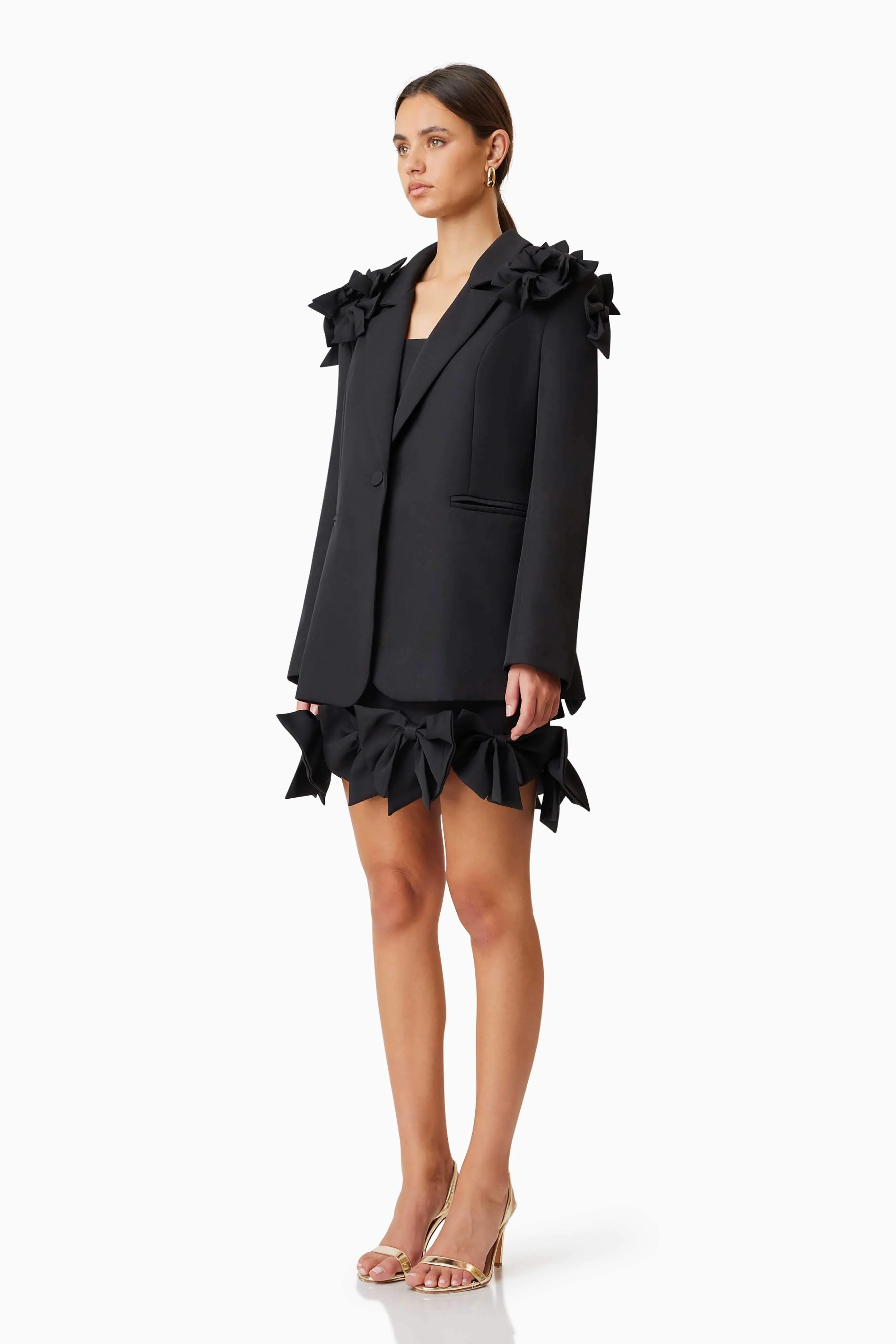 Kennedy Oversized Tailored Jacket in Black