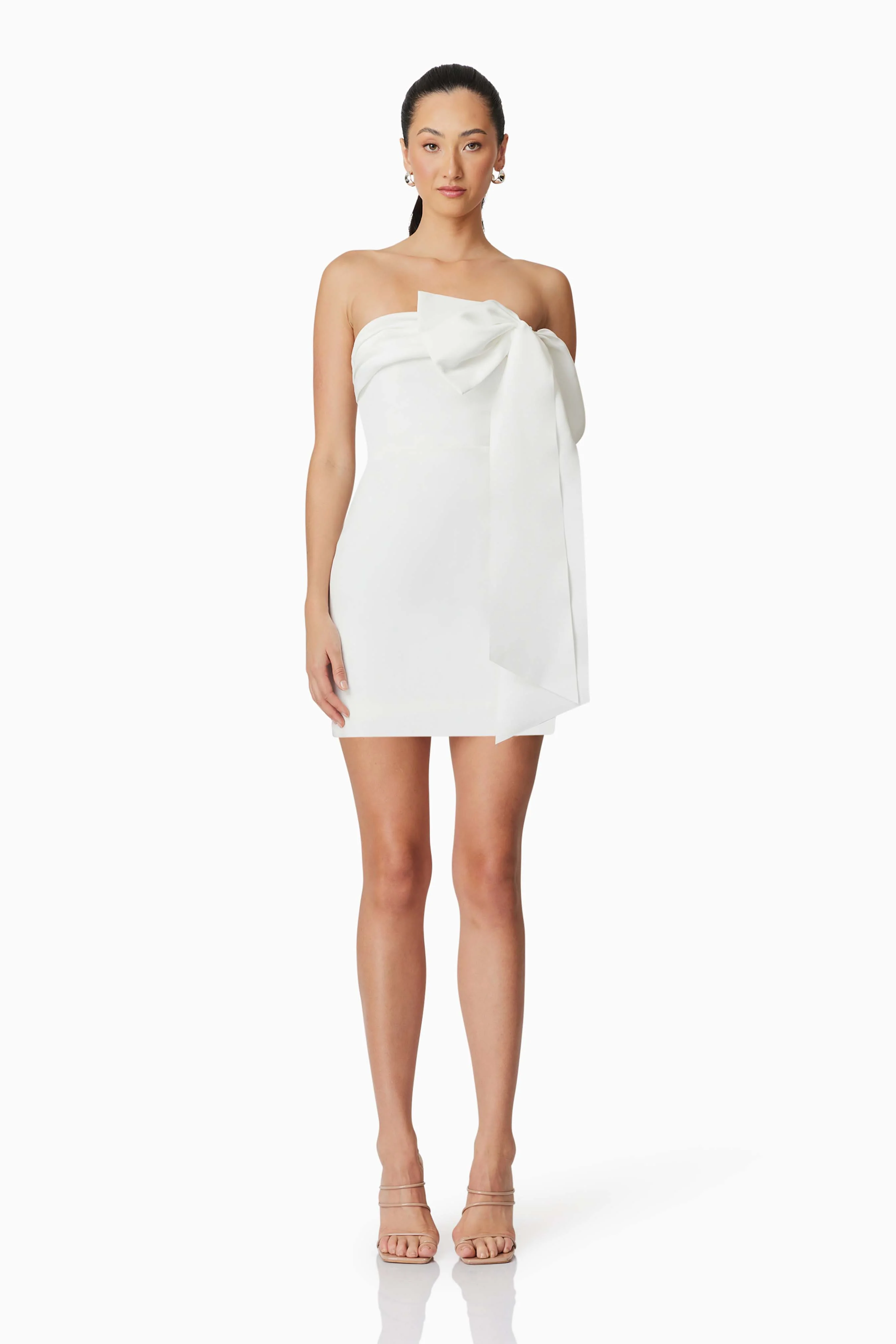 Marissa Strapless Mini Dress in White