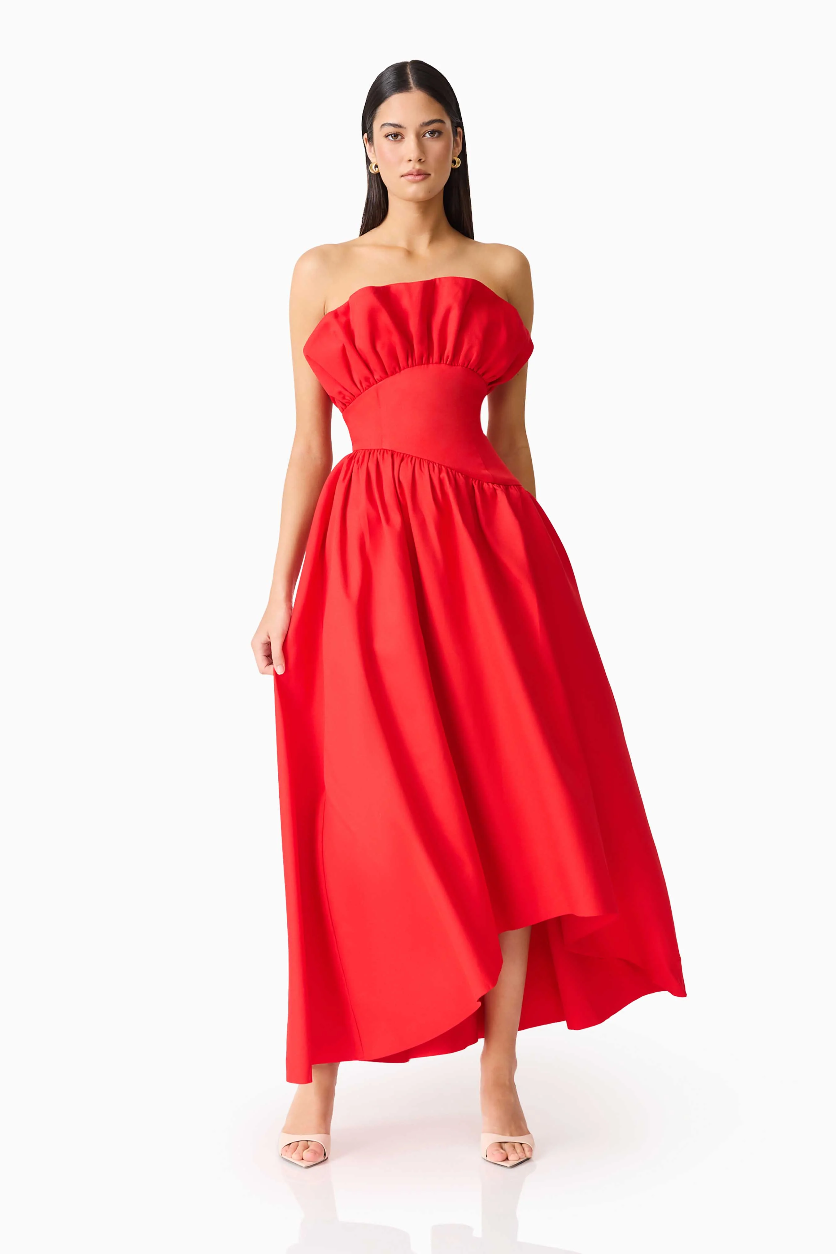 Laurel Sleeveless Maxi Dress In Red