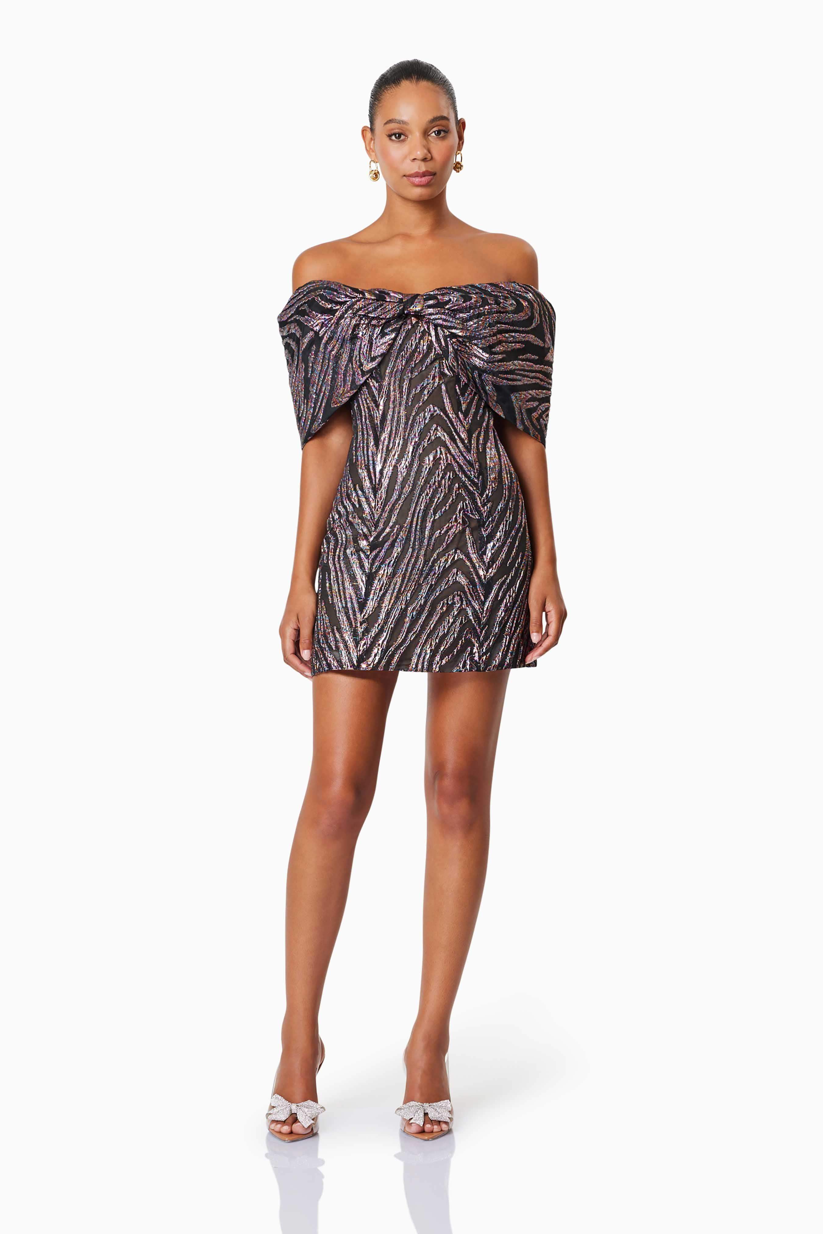 Mikayla Mini Party Dress In Purple