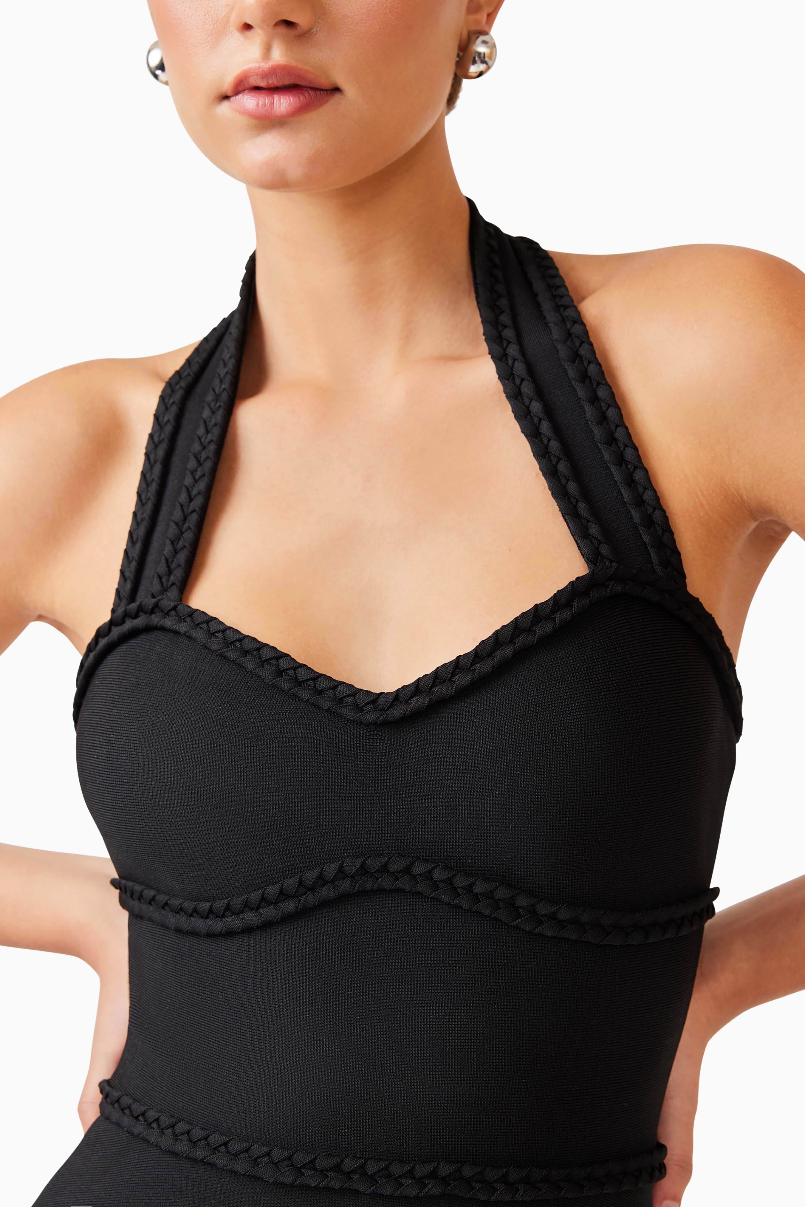 Katlyn Halter Mini Dress in Black