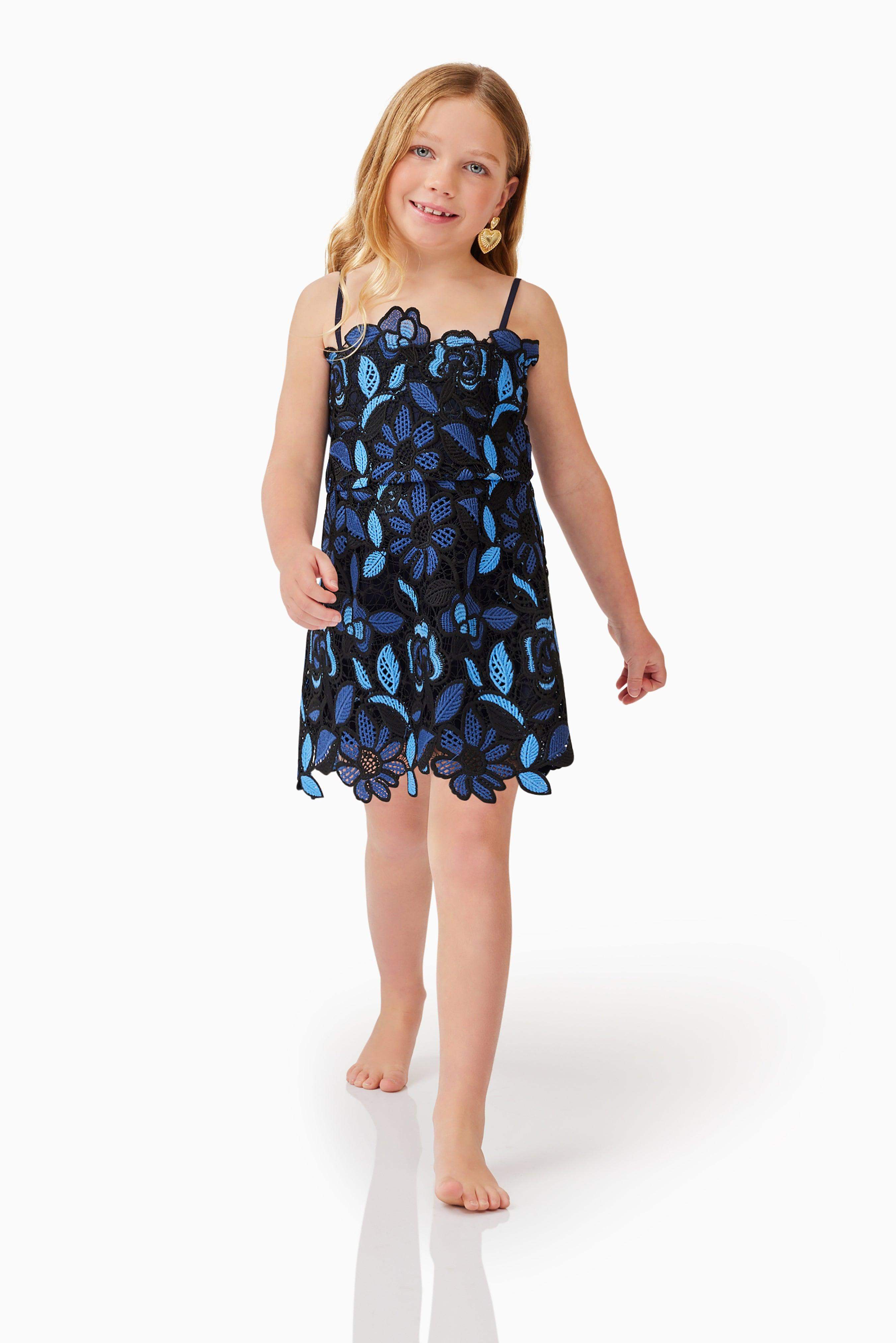 Times Girls Mini Dress in Blue