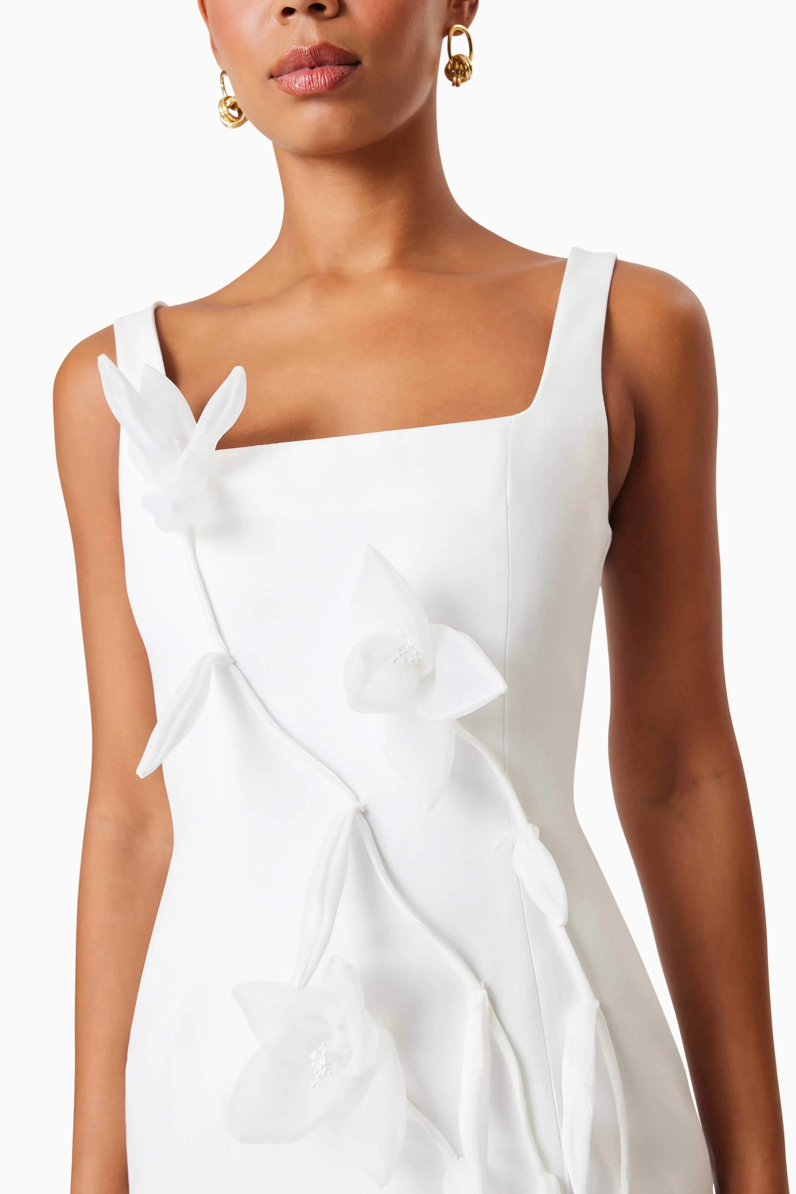 Bethany Mini Party Dress In White