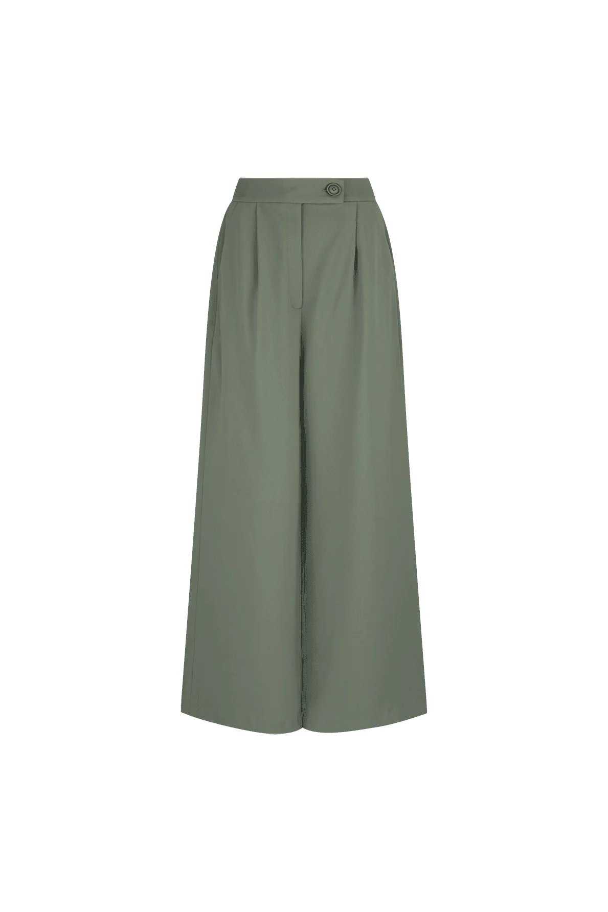 CURAAE Houston Wide Leg Pants in Green