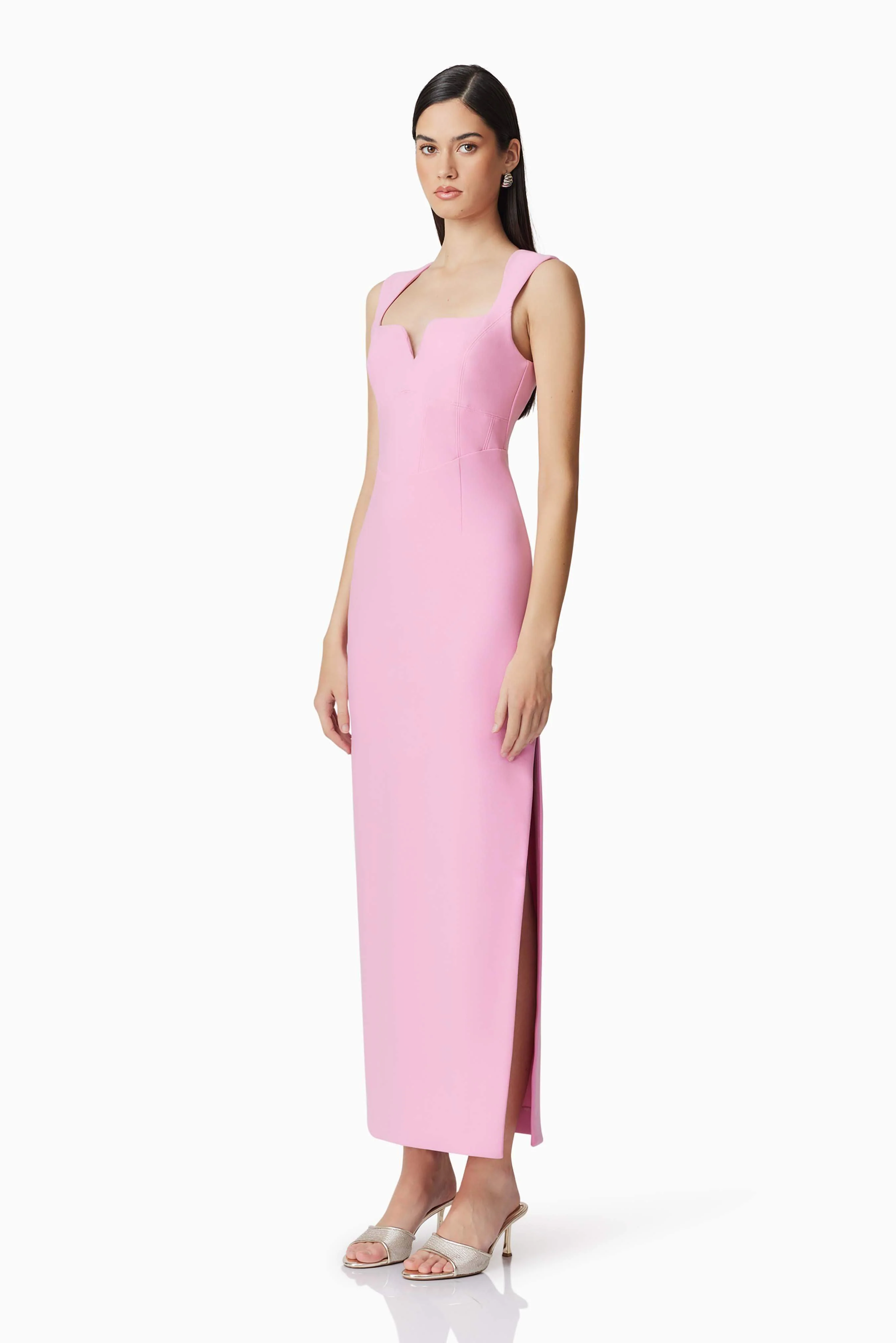 Gia Fitted Gown in Pink