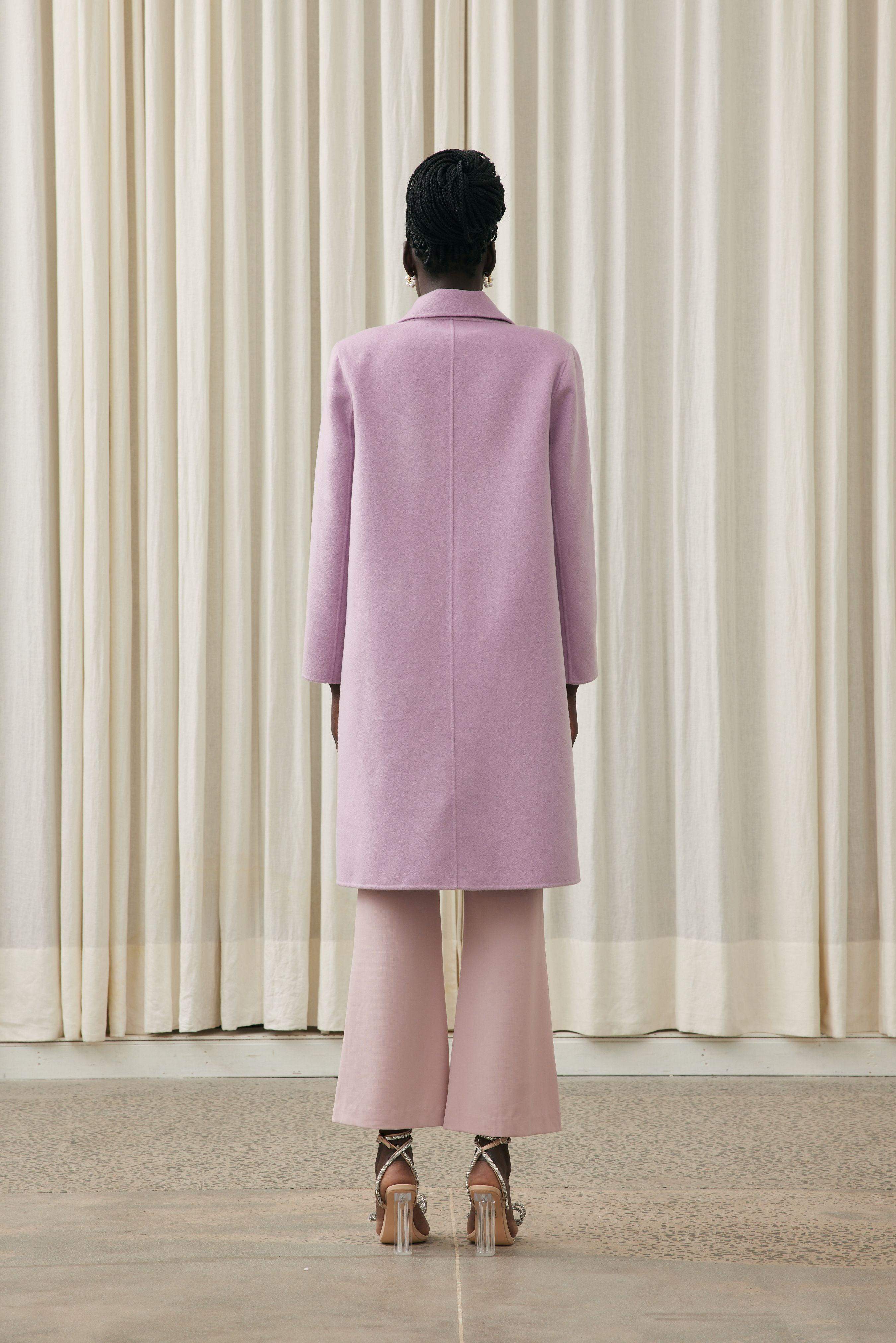 Justine Coat in Purple