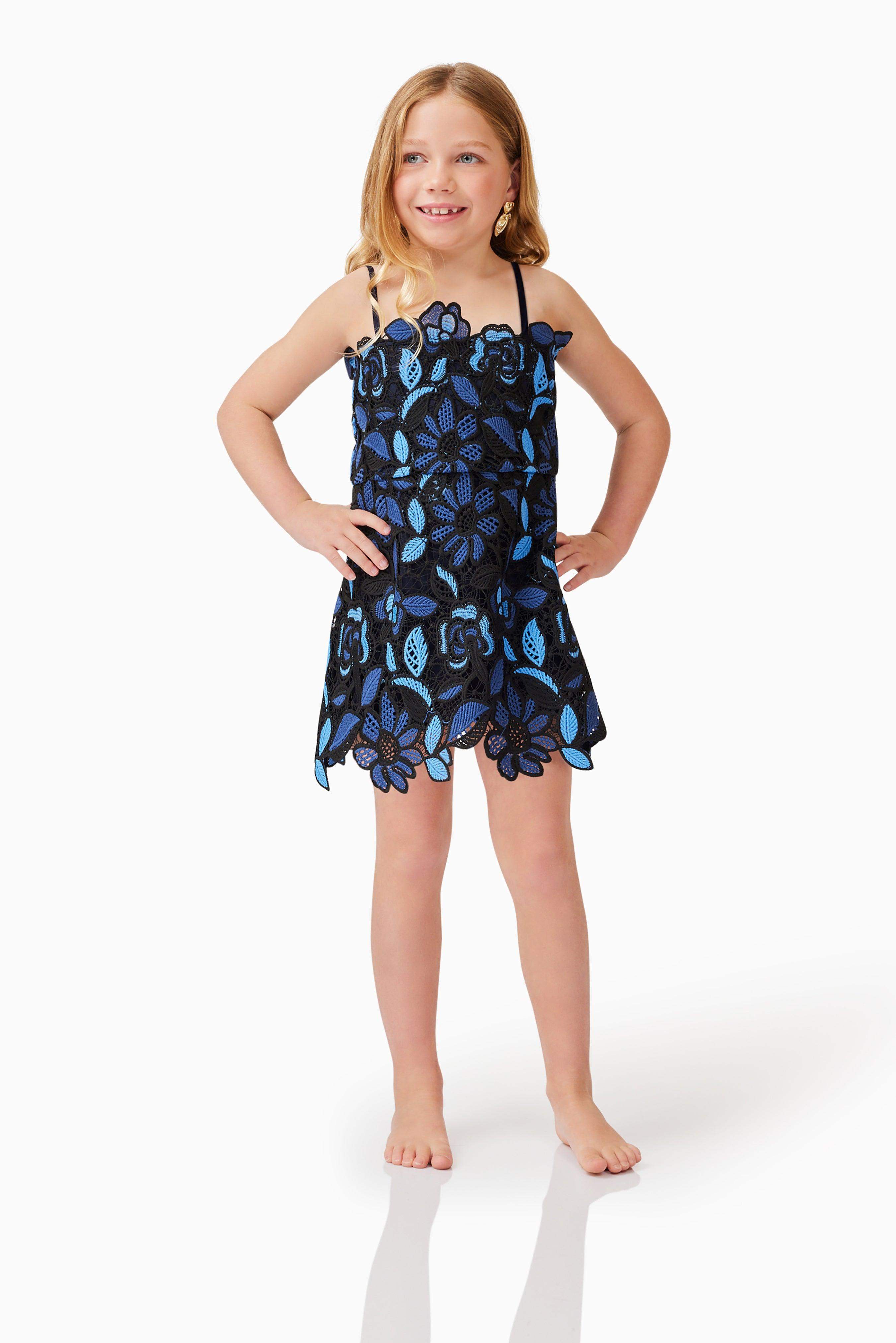 Times Girls Mini Dress in Blue