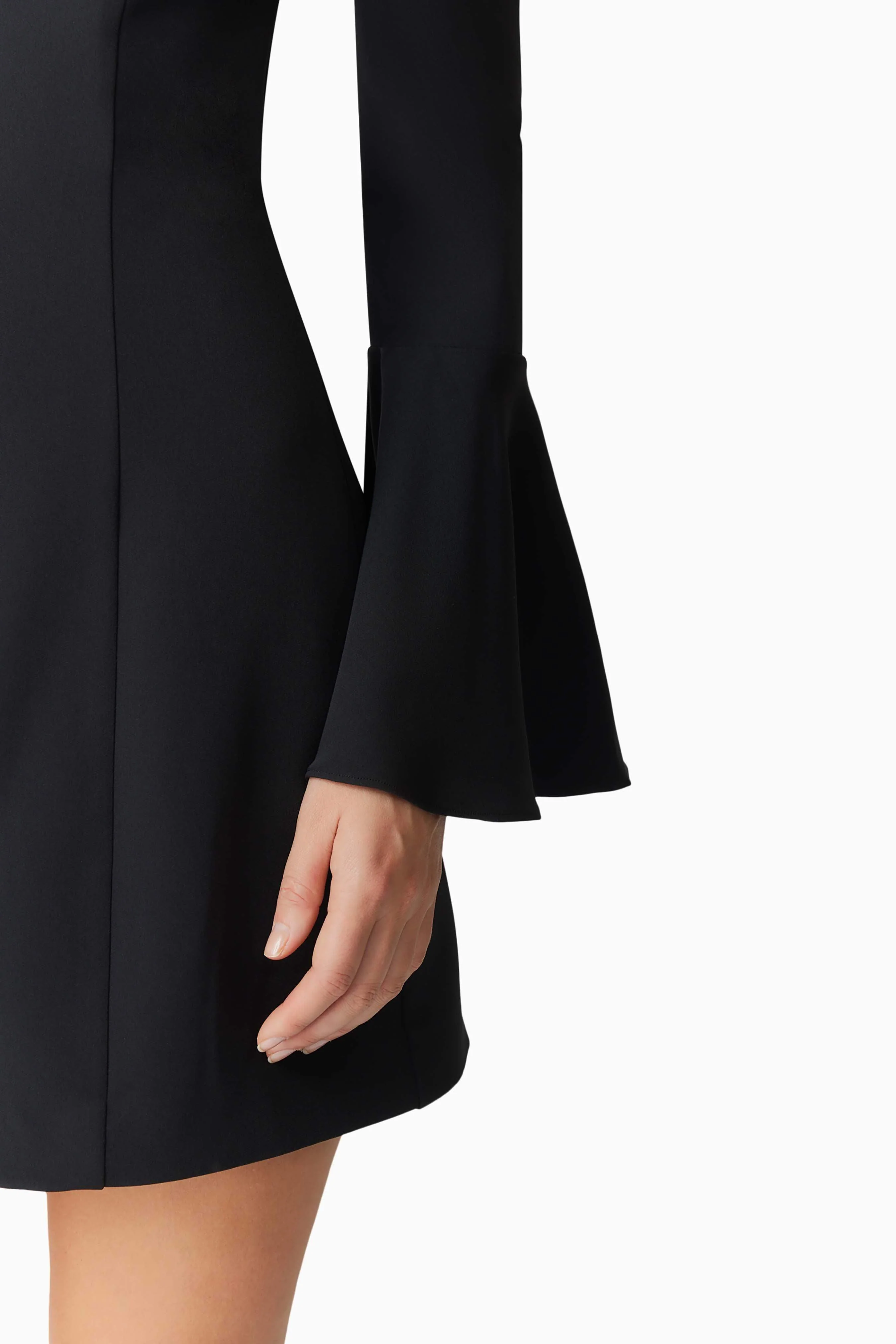 Hazelle Strapless Mini Dress in Black