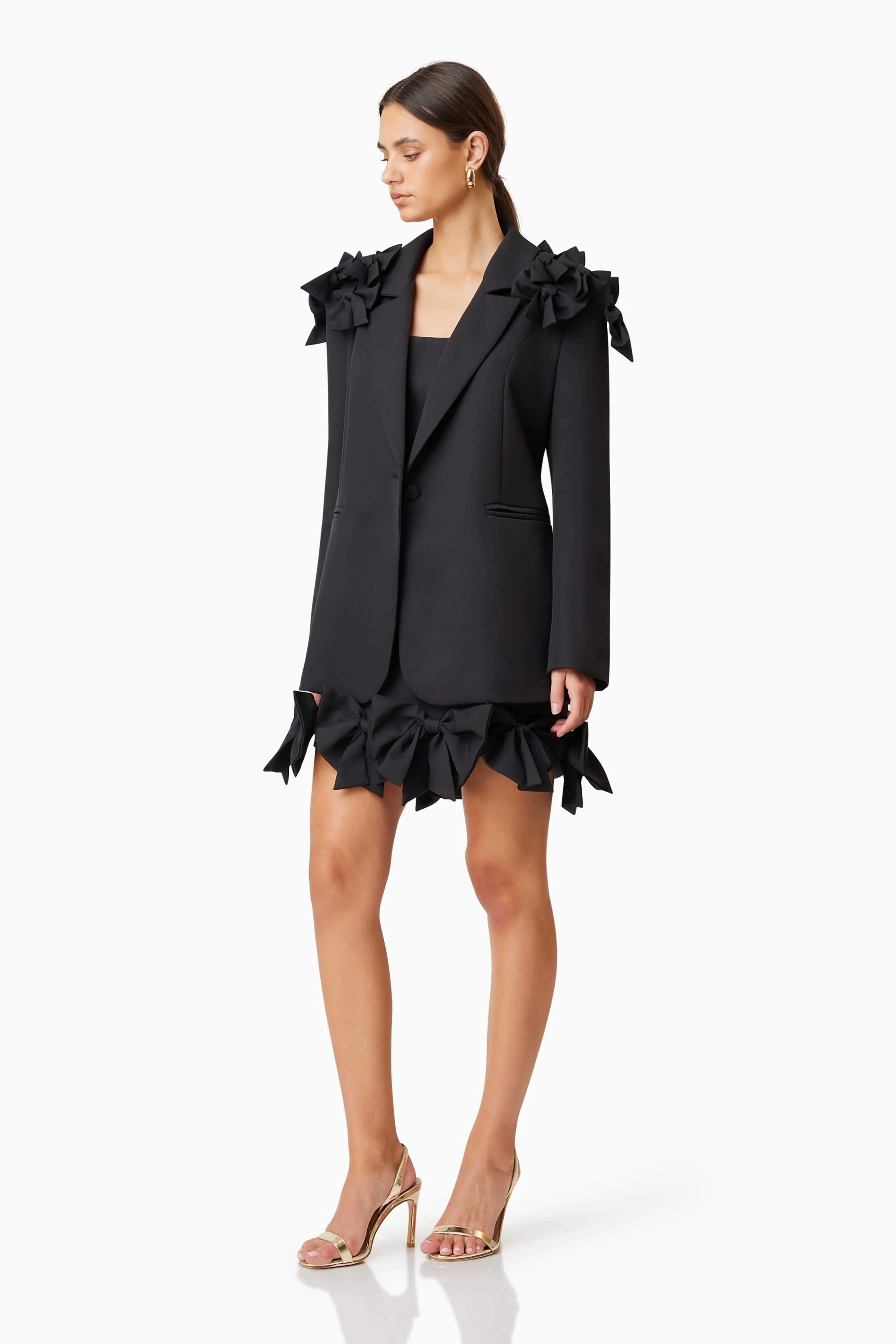 Kennedy Oversized Tailored Jacket in Black