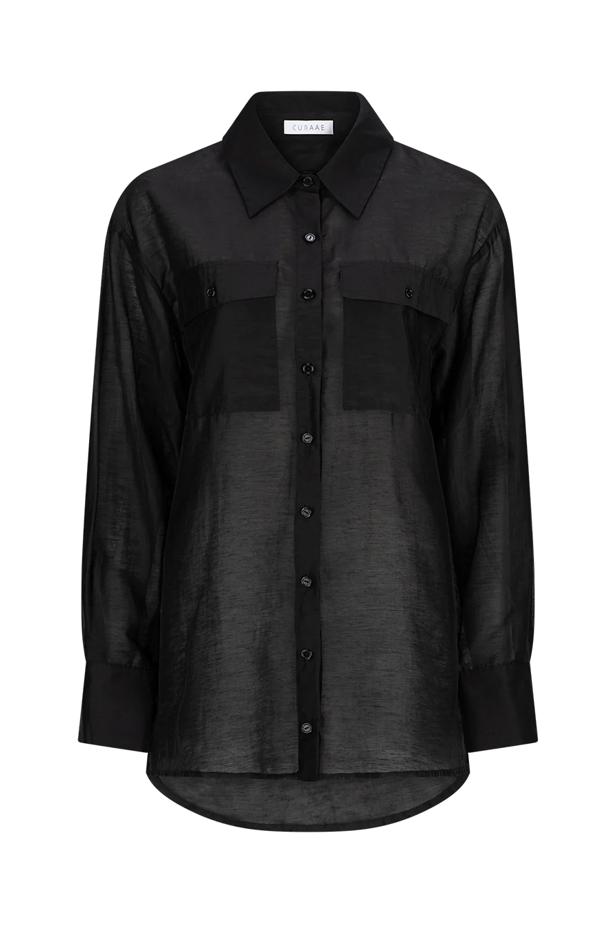 CURAAE Vincent Long Sleeve Shirt in Black