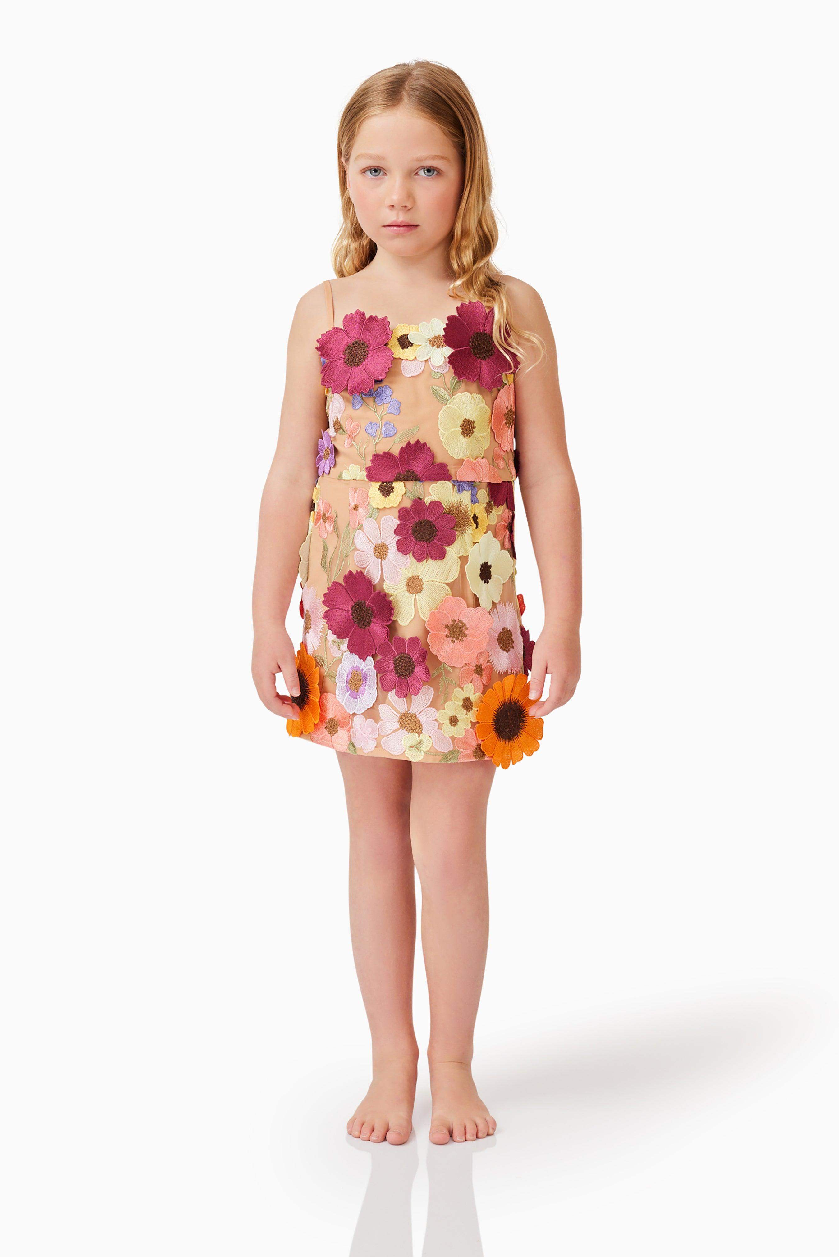 Rosalind Girls Mini Dress in Floral