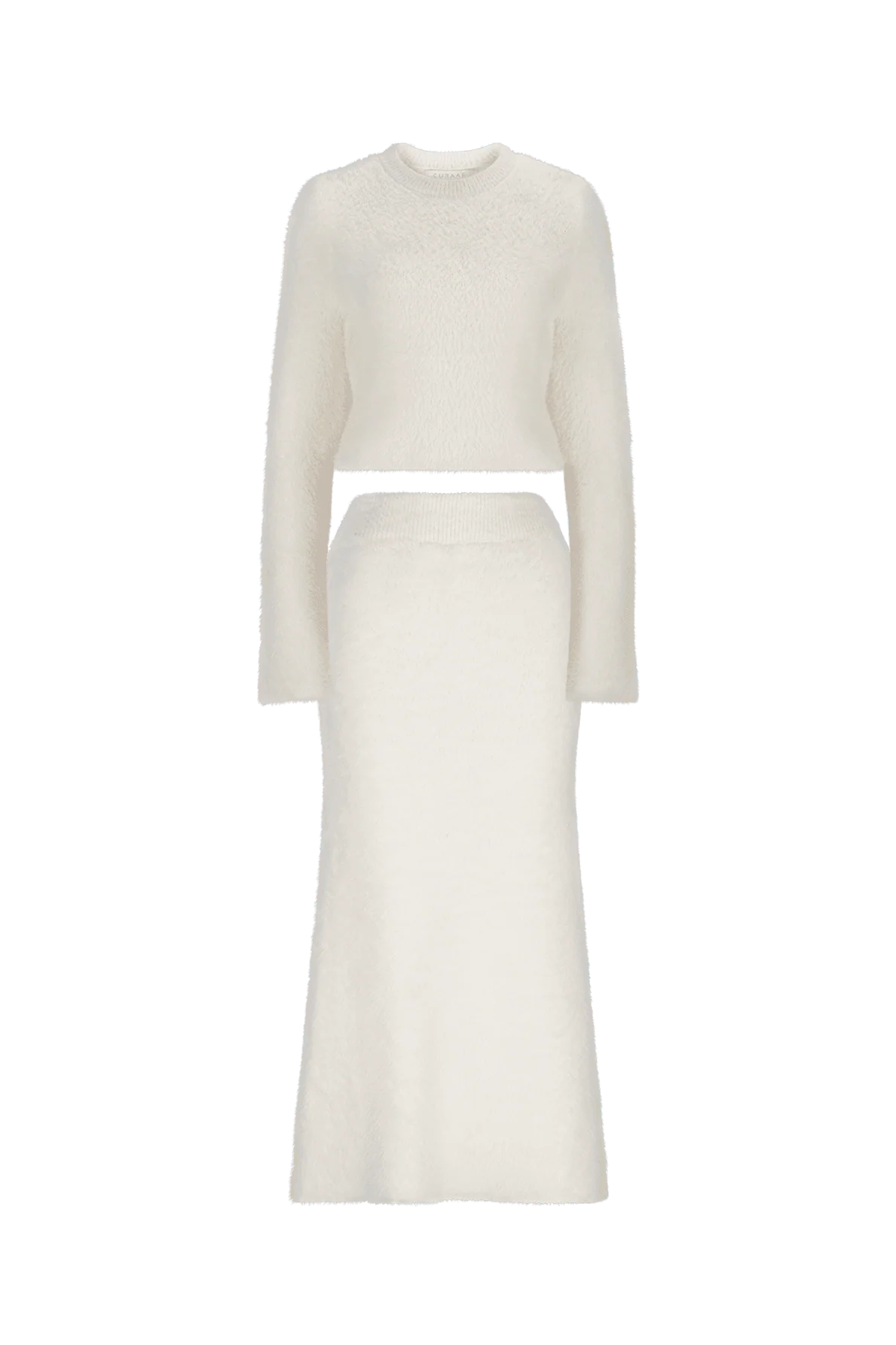 CURAAE Carrie Knit Set in White