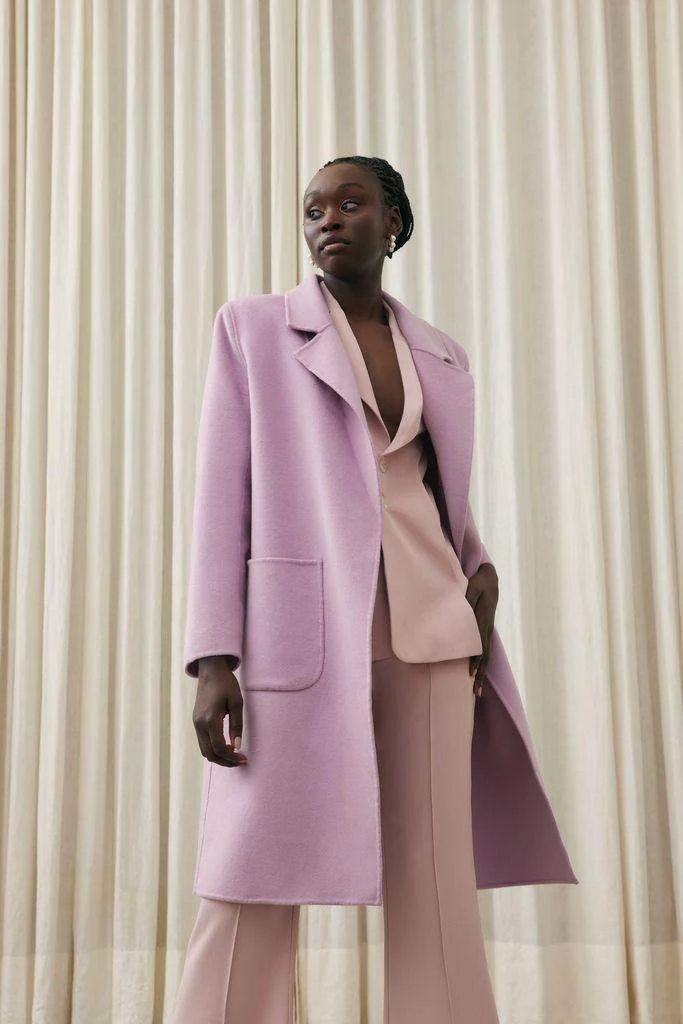 Justine Coat in Purple