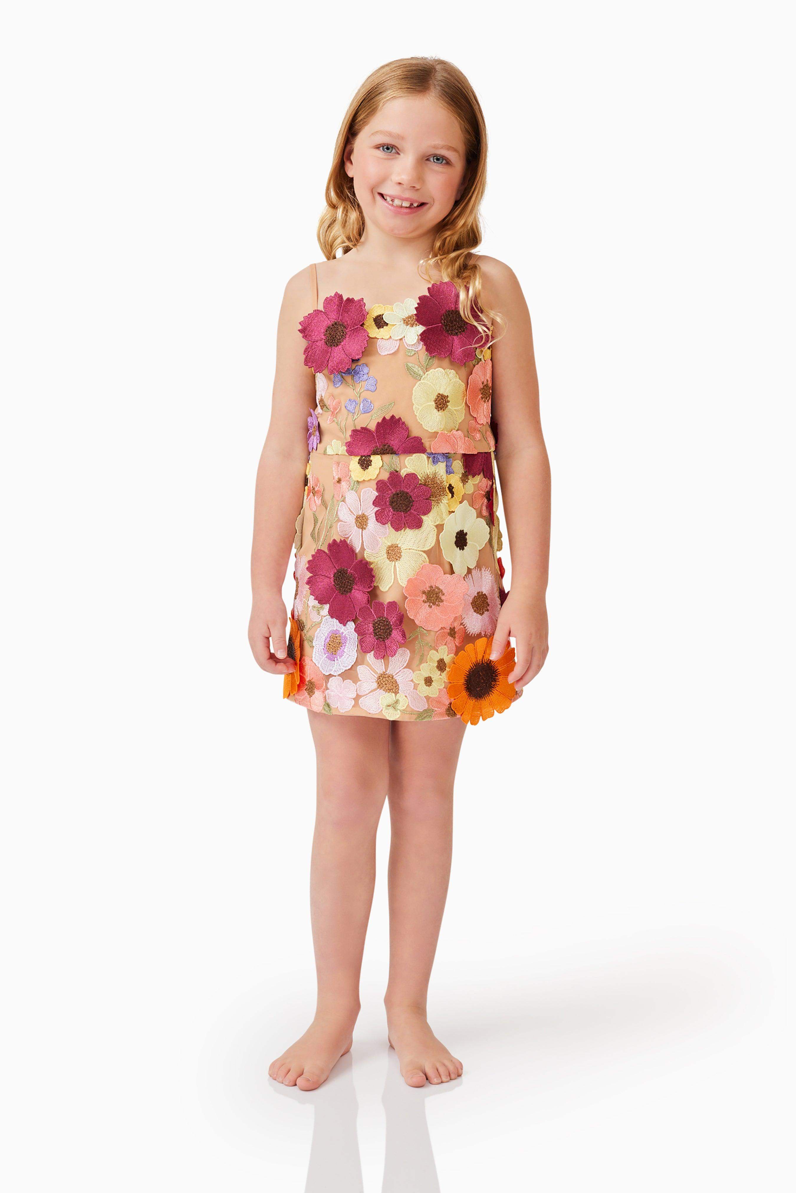 Rosalind Girls Mini Dress in Floral
