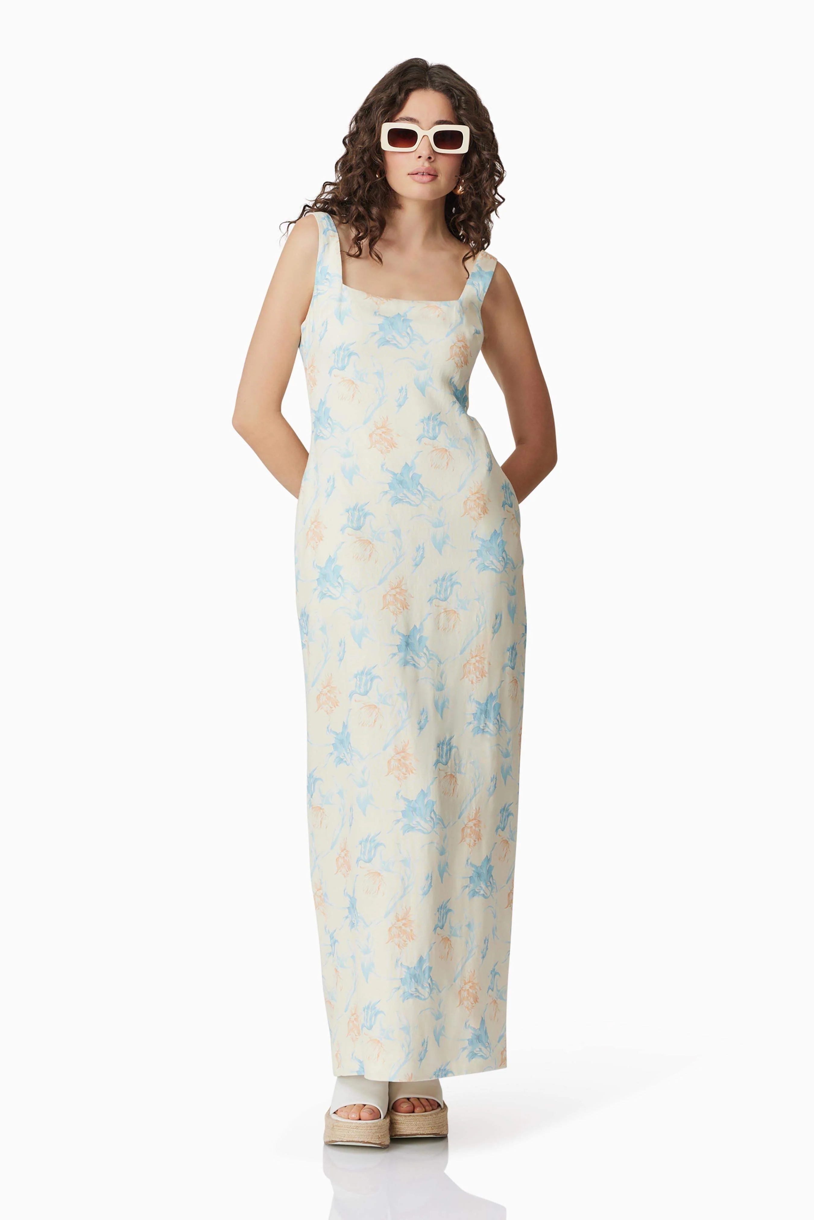 CURAAE Esther Floral Maxi Dress
