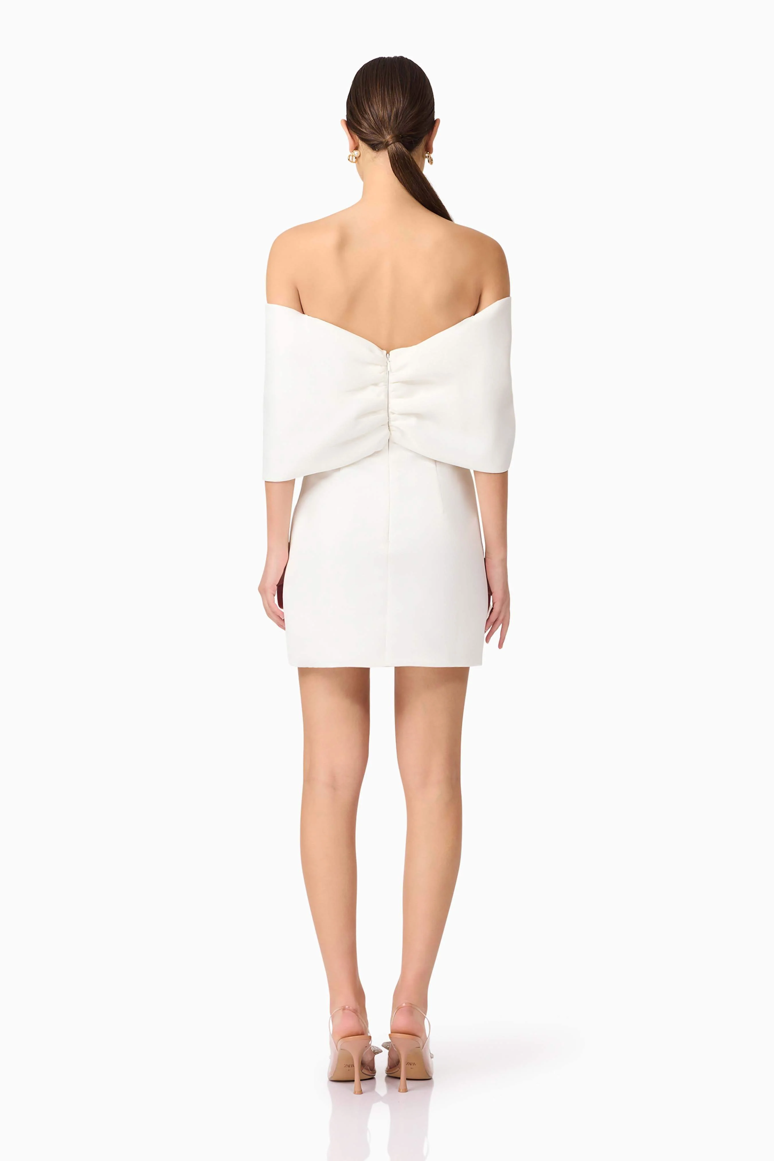 Dandelione Off The Shoulder Mini Dress in White
