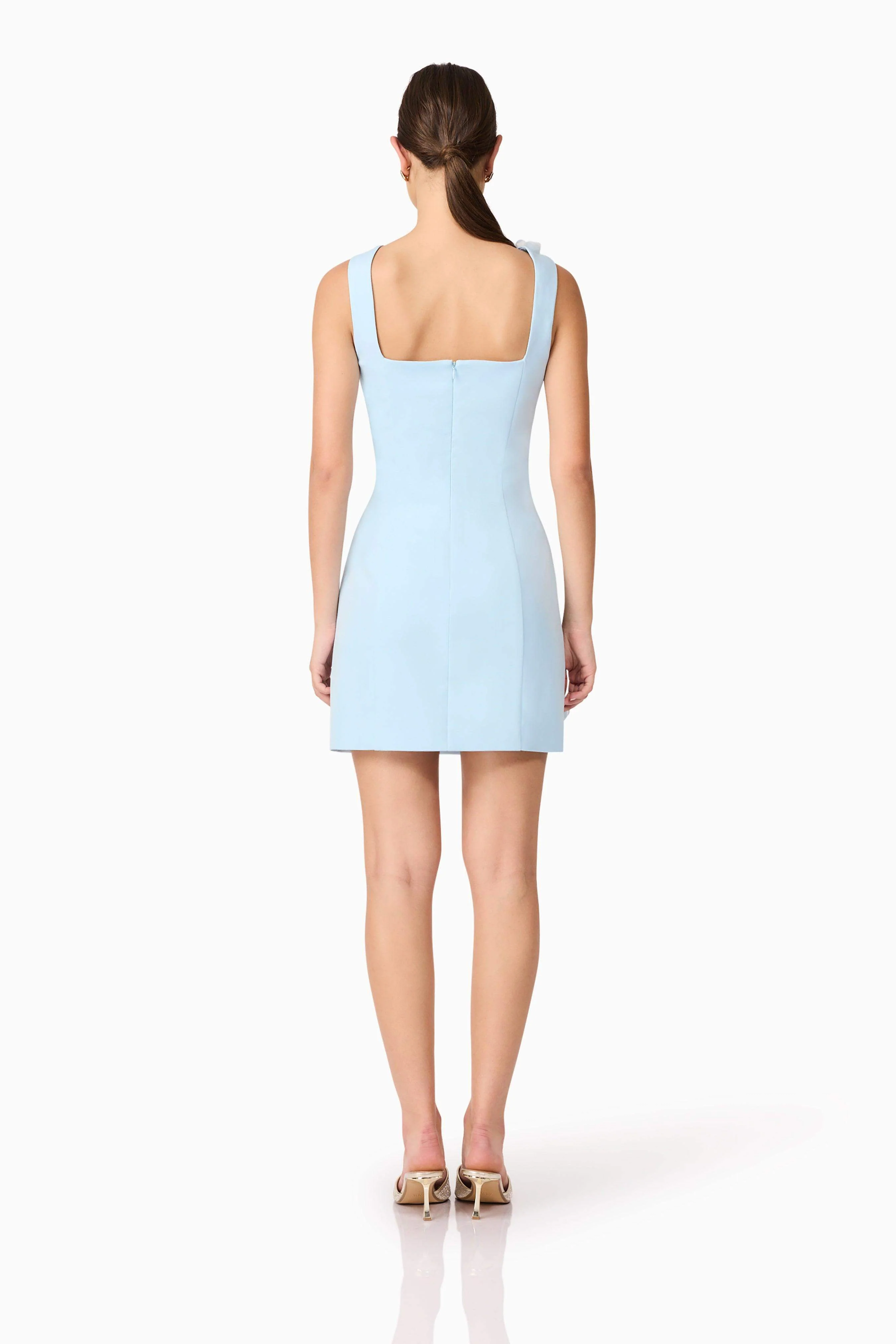Trompe 3D Mini Dress in Blue