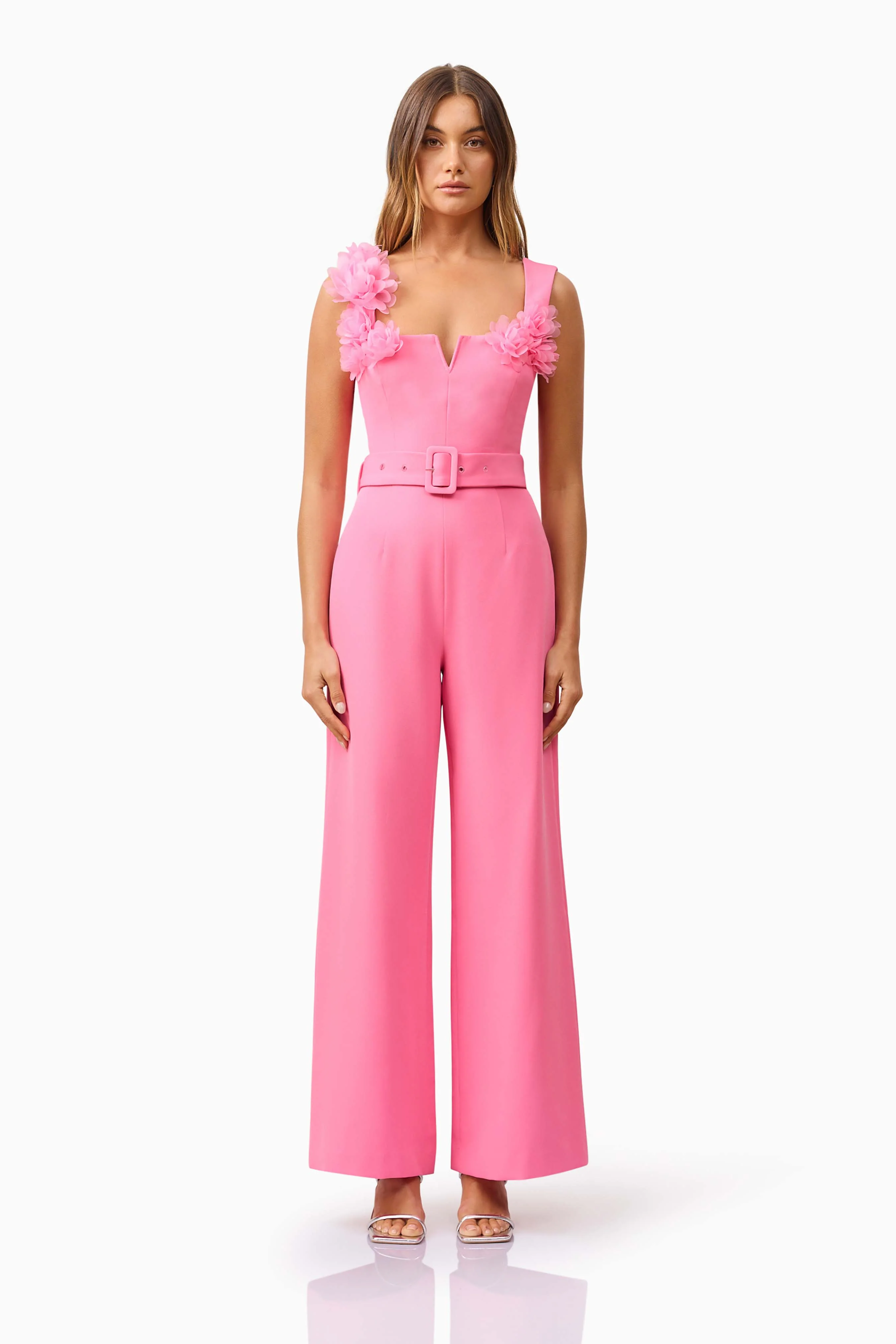 Klara Wide Leg Jumpsuit in Pink