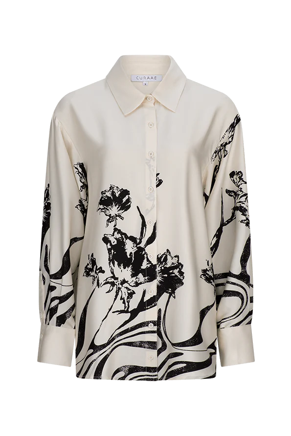 CURAAE Cannes Shirt in White and Black