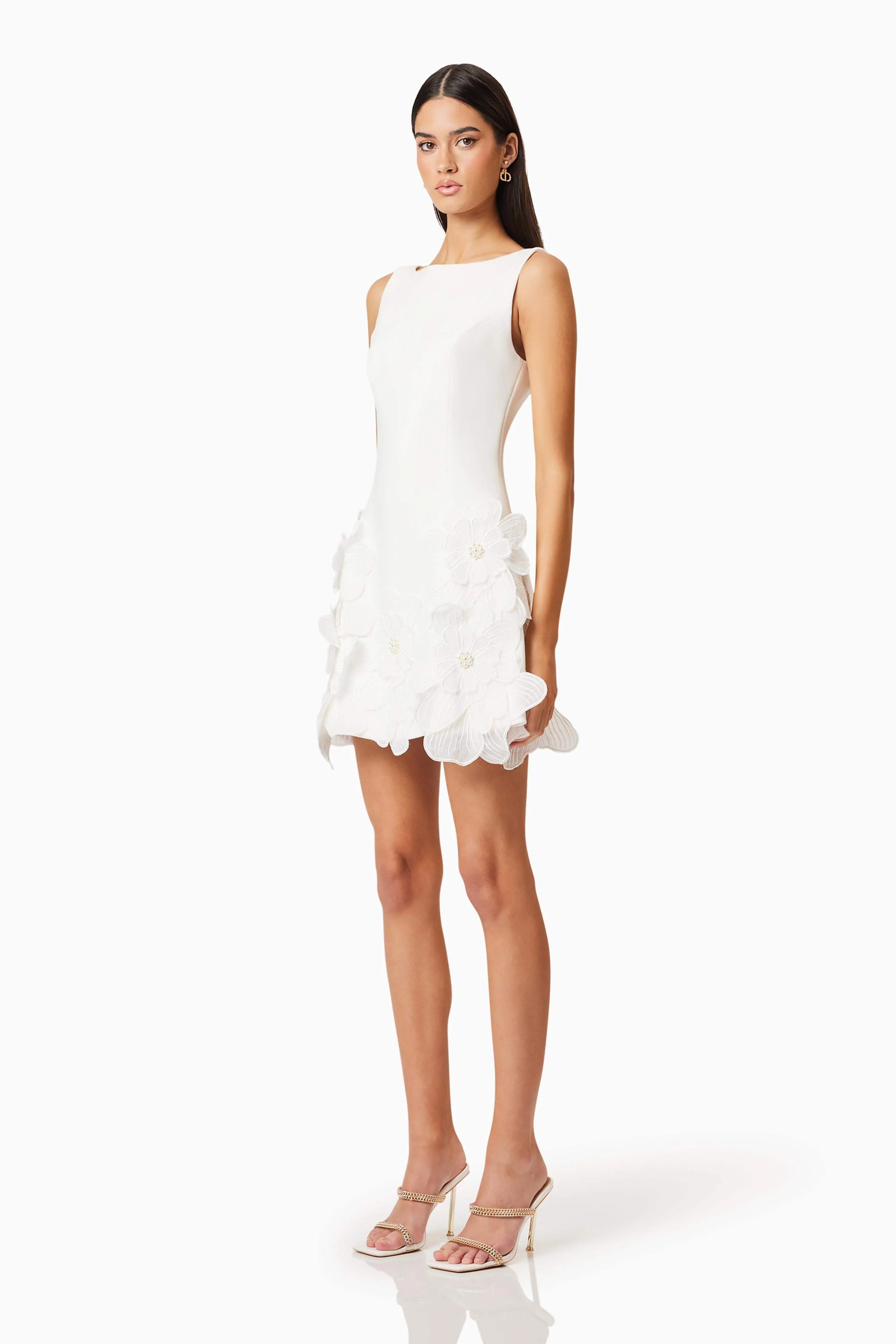 Janelle Mini Dress In White