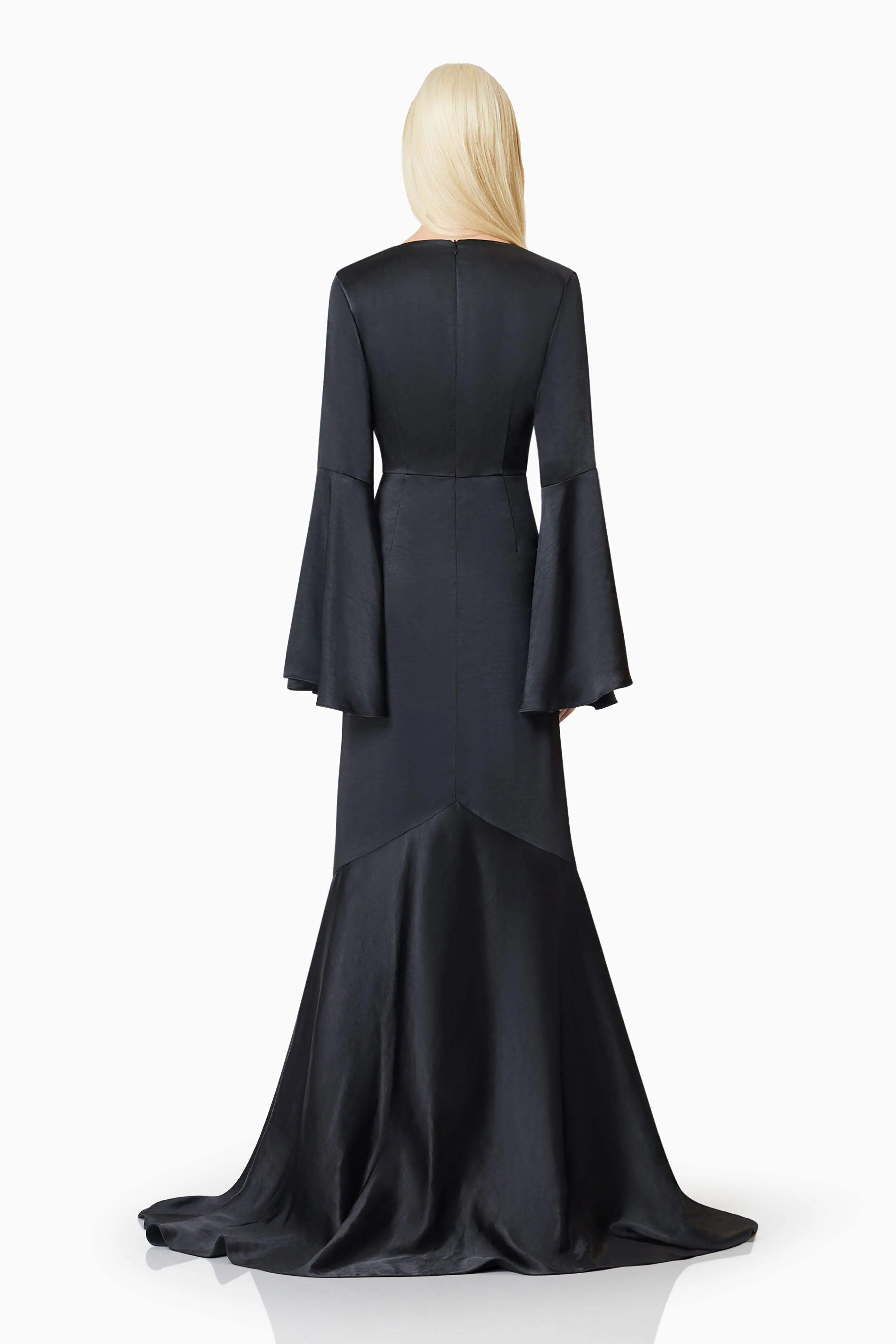 Clementine Eventwear Maxi Gown In Black