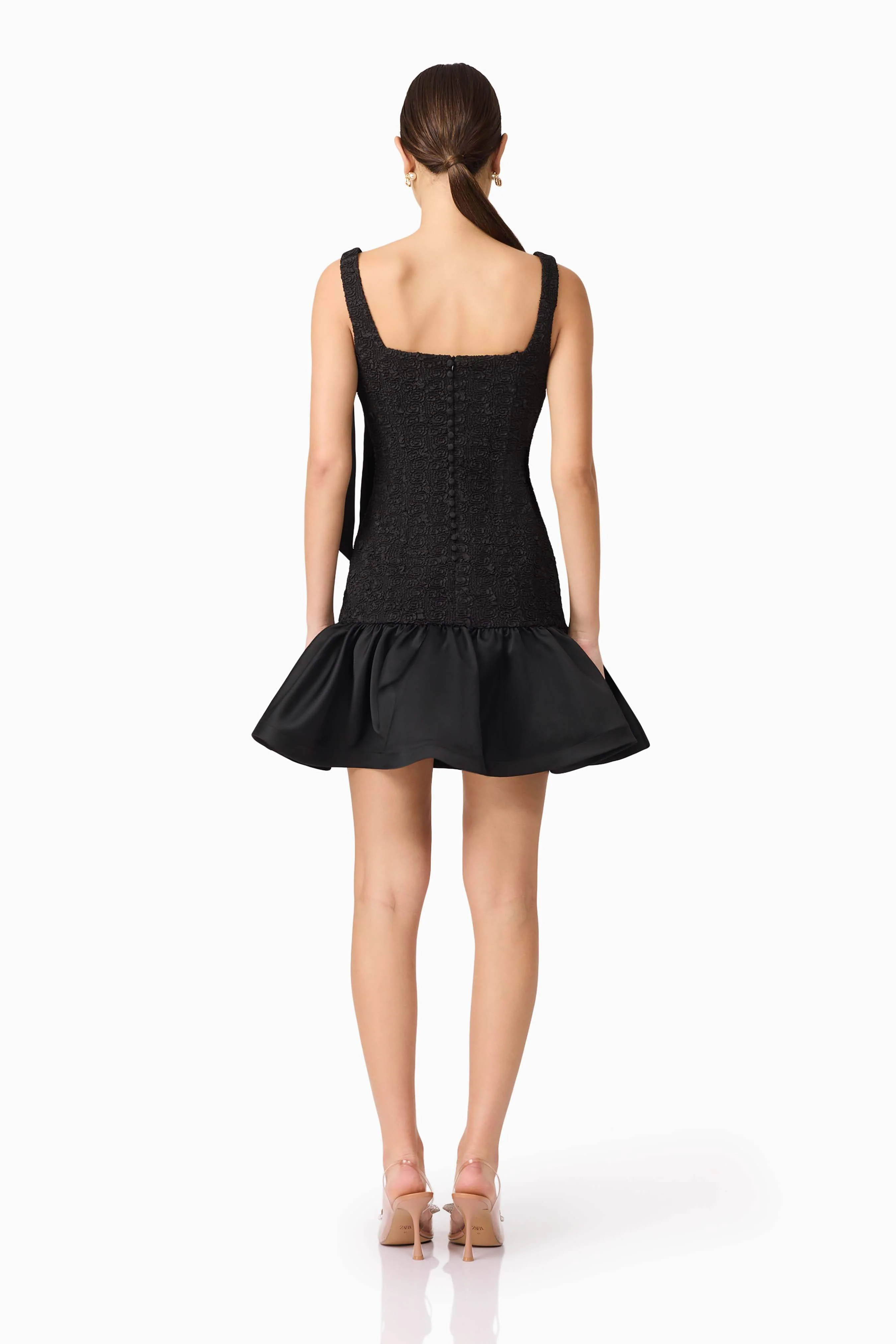 Dandelione Mini Dress in Black
