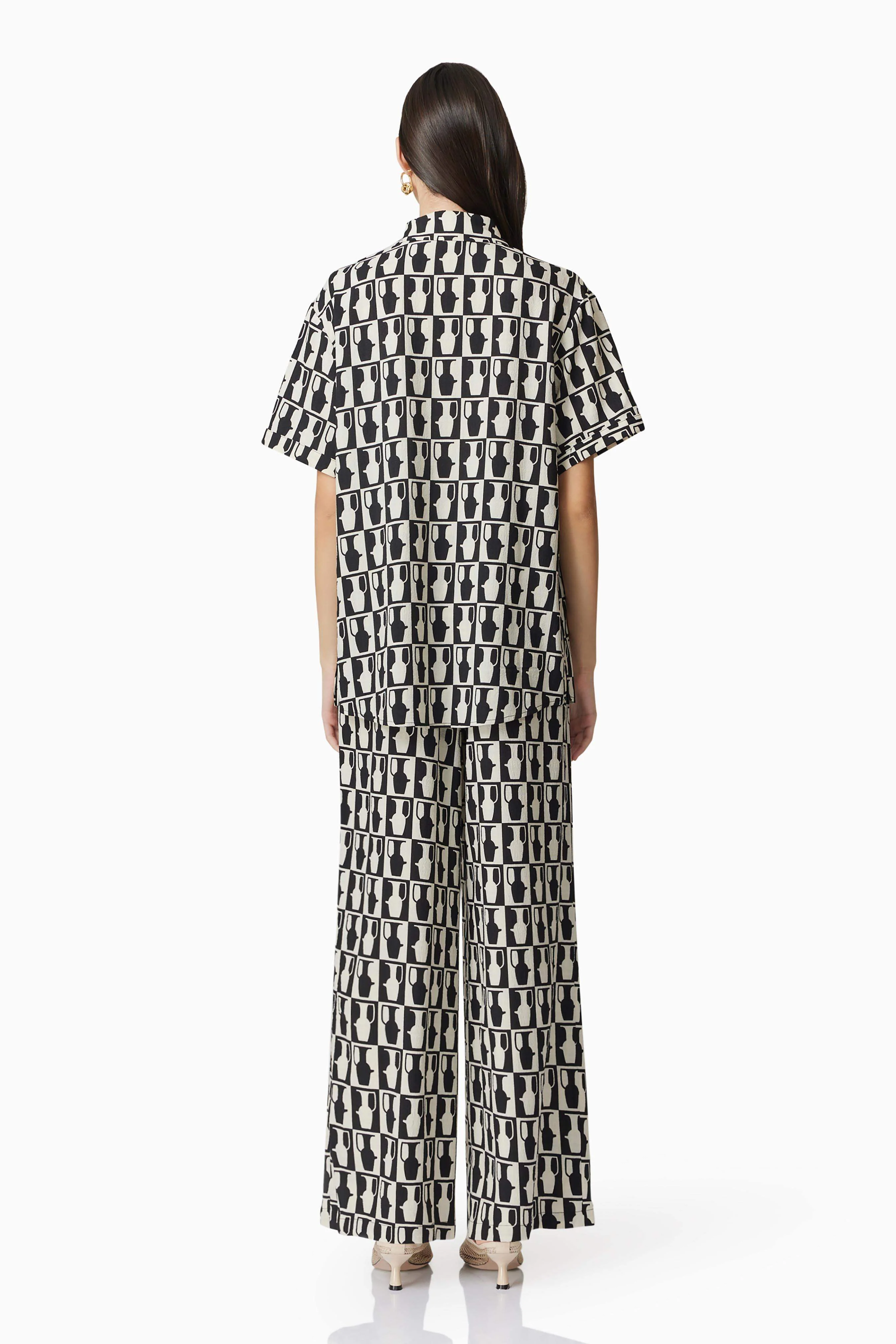 CURAAE Gianna Shirt In Black & White