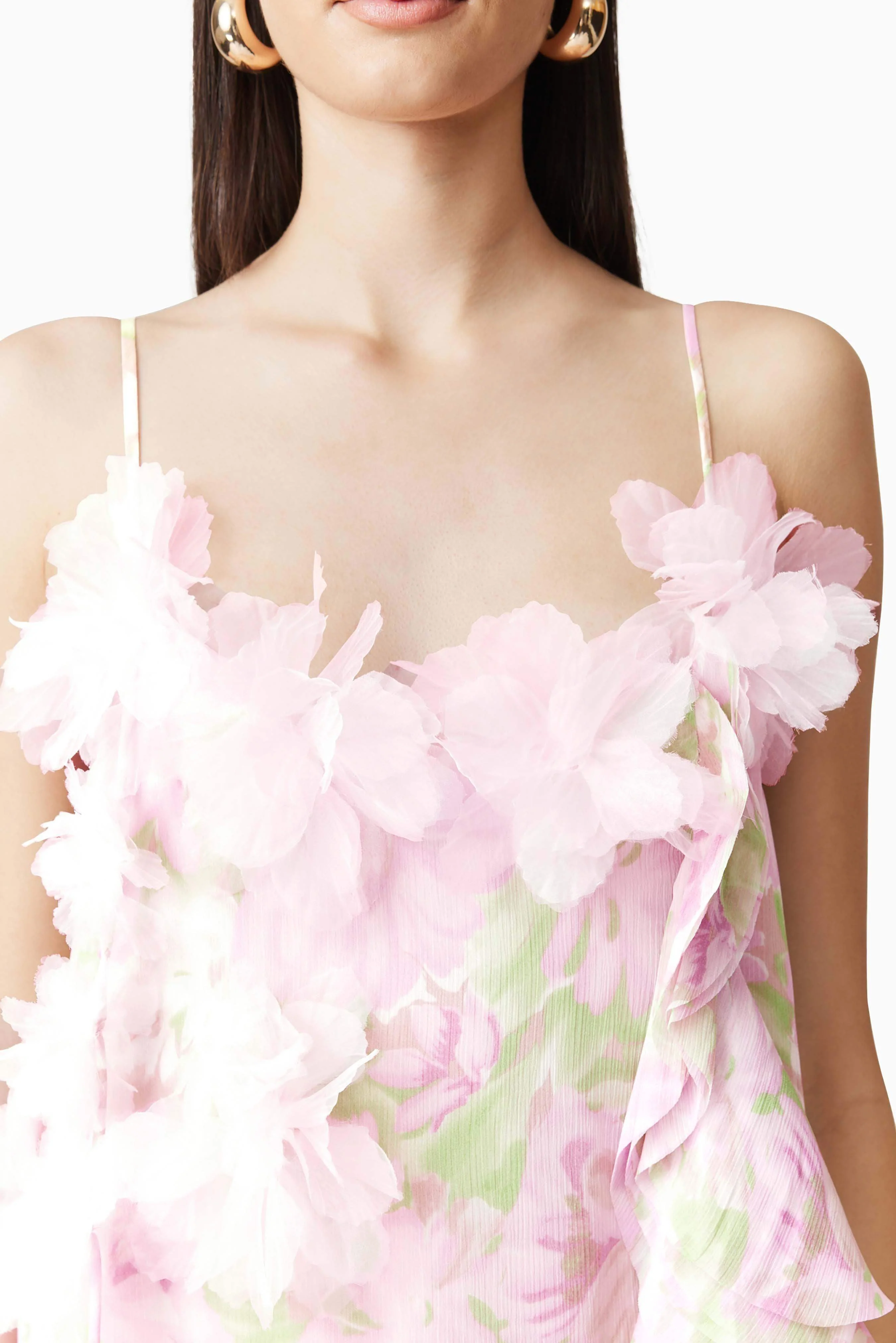 Morgan Floral Mini Dress in Pink