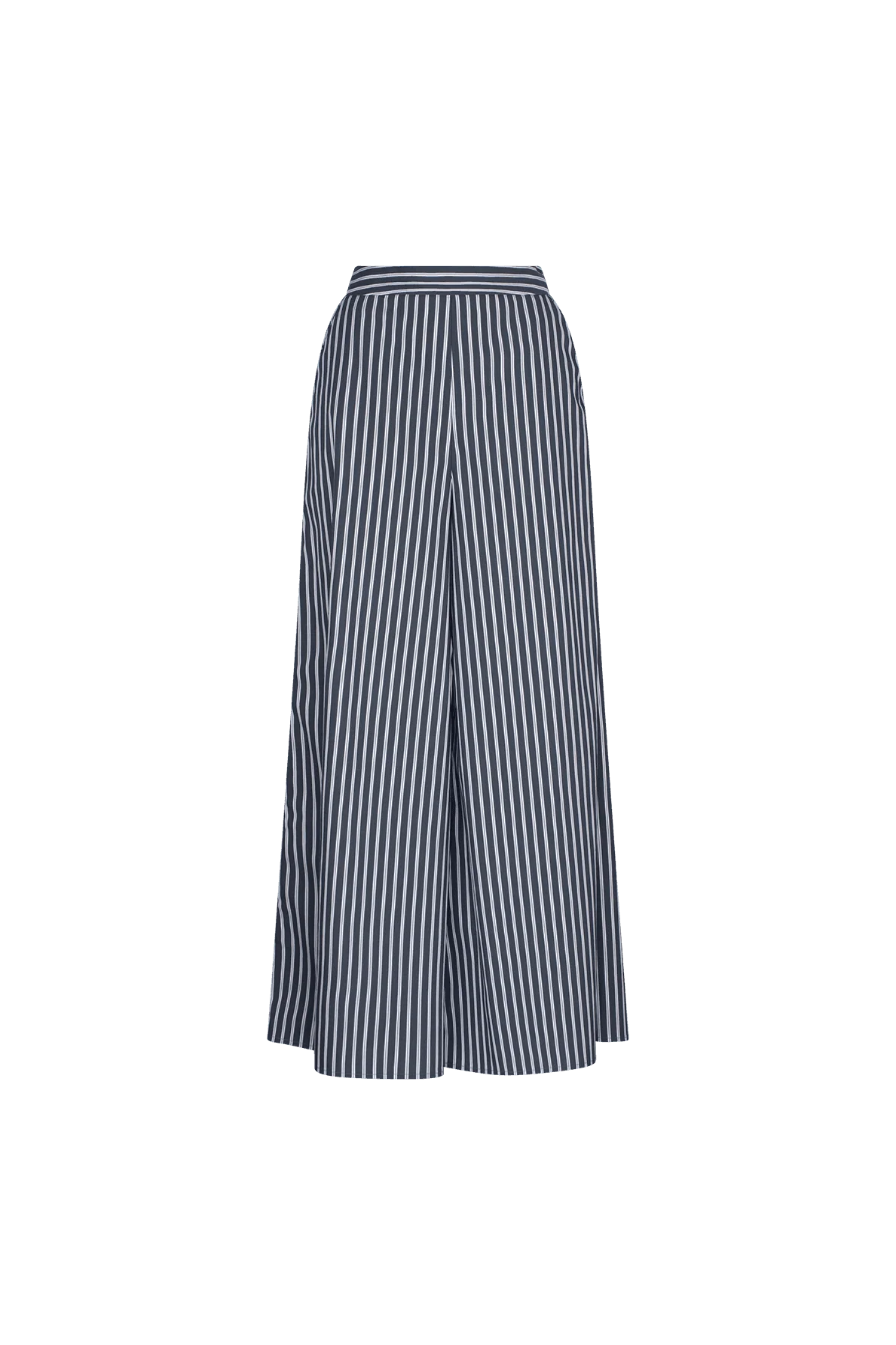 CURAAE Marcy Wide Leg Pants in Navy Stripe